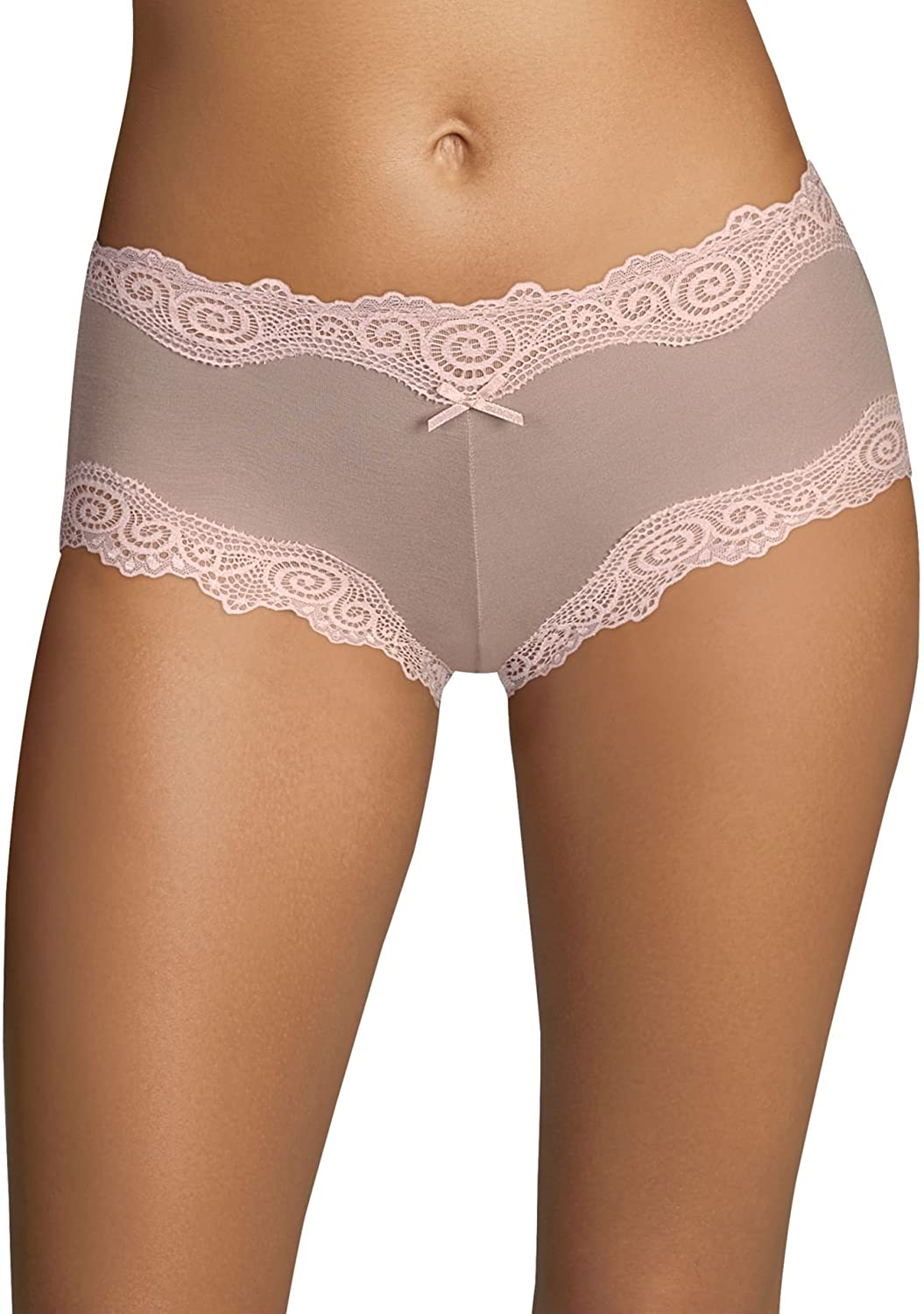 Cheeky Scalloped Lace Hipster (40837) Apparel & Accessories > Clothing > Underwear & Socks > Underwear Maidenform Evening Blush/Pink Pirouette 5
