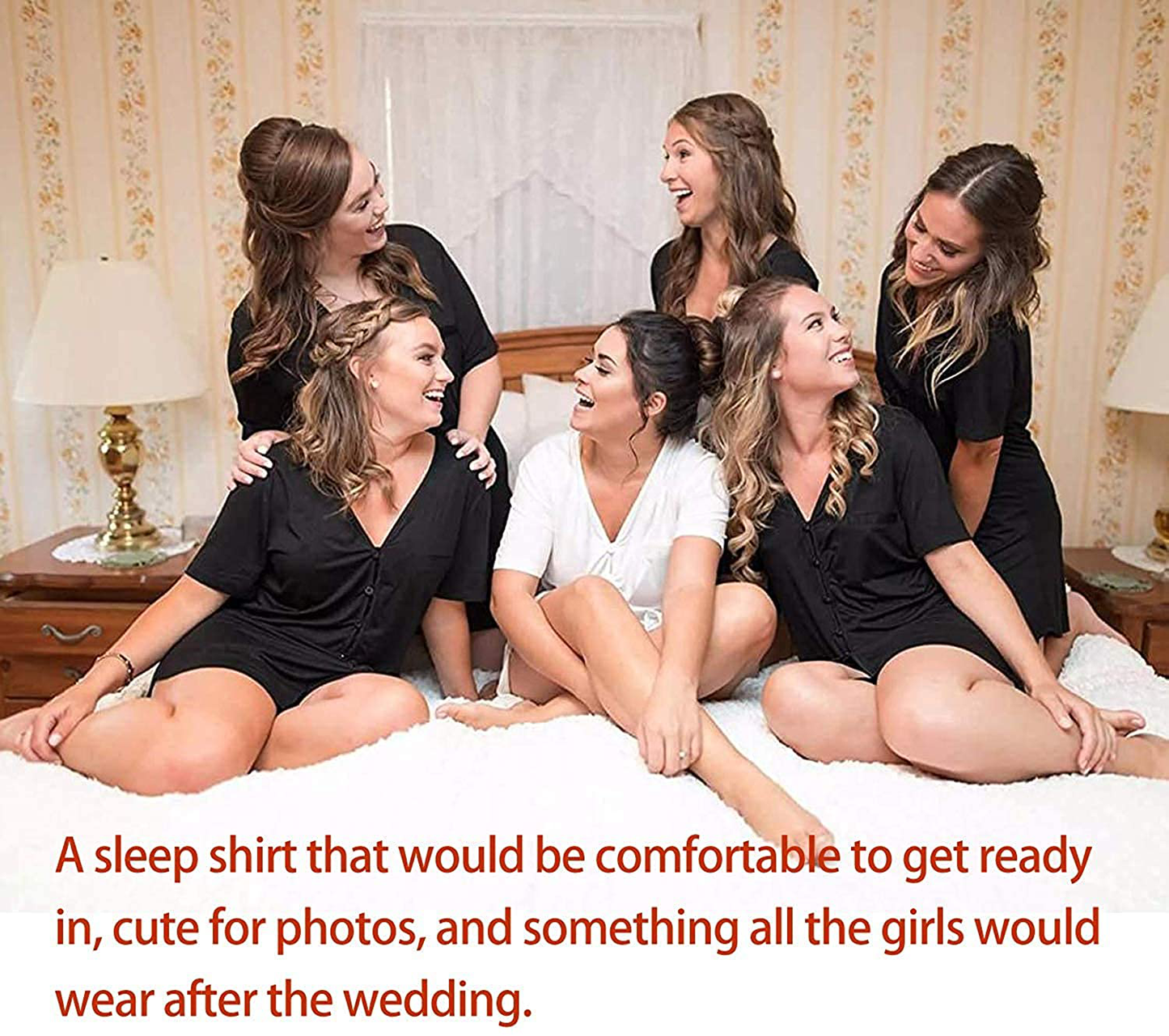 Avidlove Women'S Nightshirt Short Sleeve Button down Nightgown V-Neck Boyfriend Sleepshirt Pajama Dress Apparel & Accessories > Clothing > Sleepwear & Loungewear > Nightgowns Kylie Max