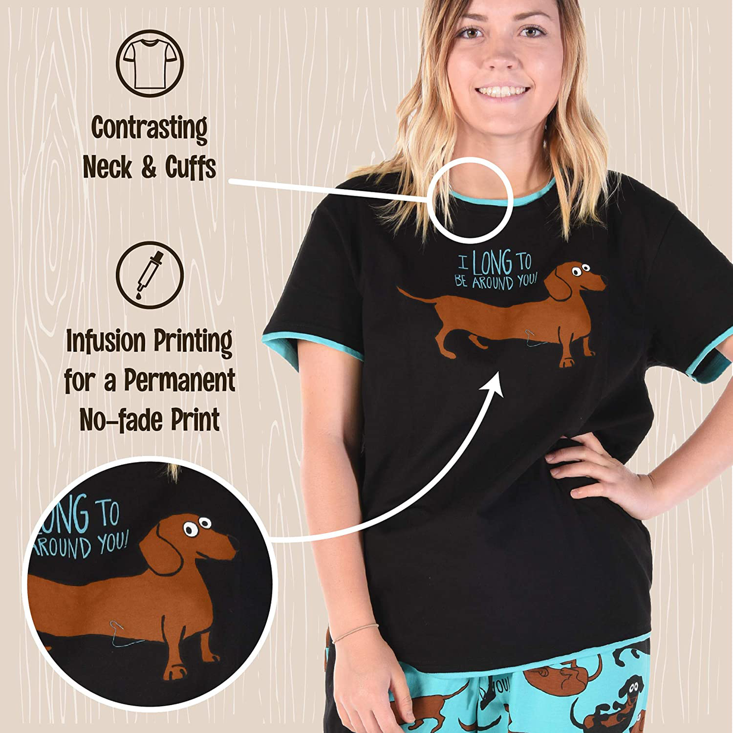 Lazy One Pajamas for Women, Cute Pajama Pants and Top Separates, Farm Designs Apparel & Accessories > Clothing > Sleepwear & Loungewear > Pajamas Kylie Max