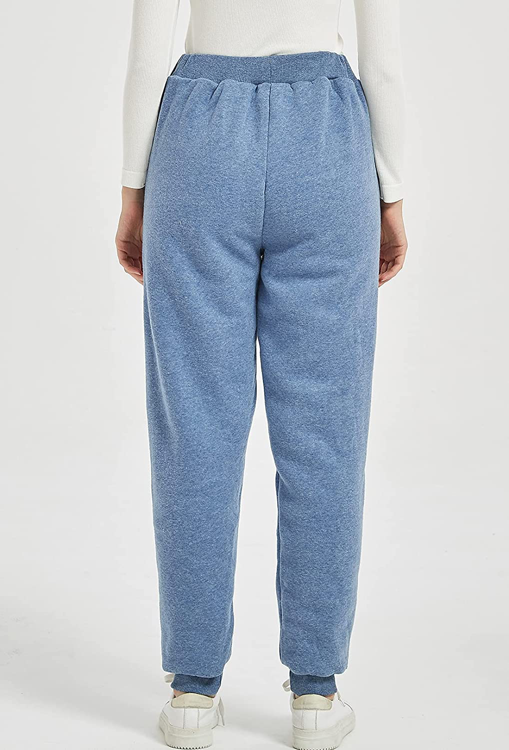 Flygo Women'S Winter Warm Fleece Joggers Pants Sherpa Lined Athletic Active Sweatpants Apparel & Accessories > Clothing > Activewear Kylie Max