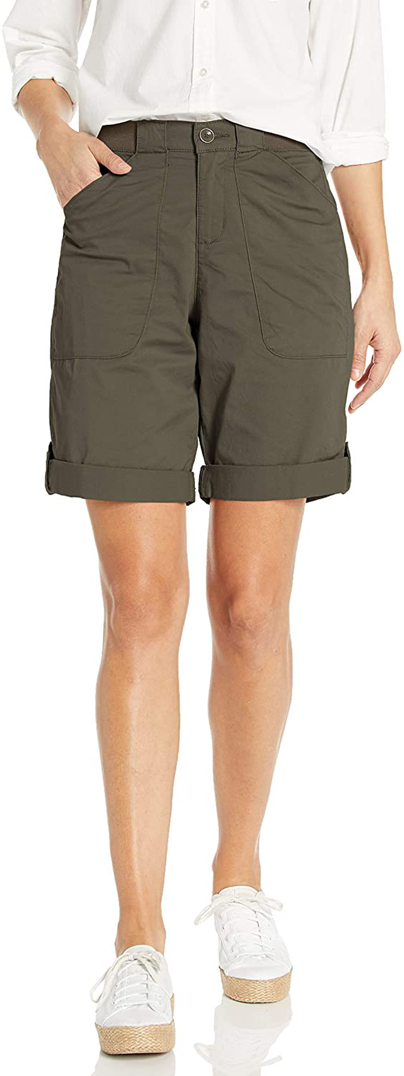 Lee Women'S Flex-To-Go Relaxed Fit Utility Bermuda Short Apparel & Accessories > Clothing > Shorts Kylie Max