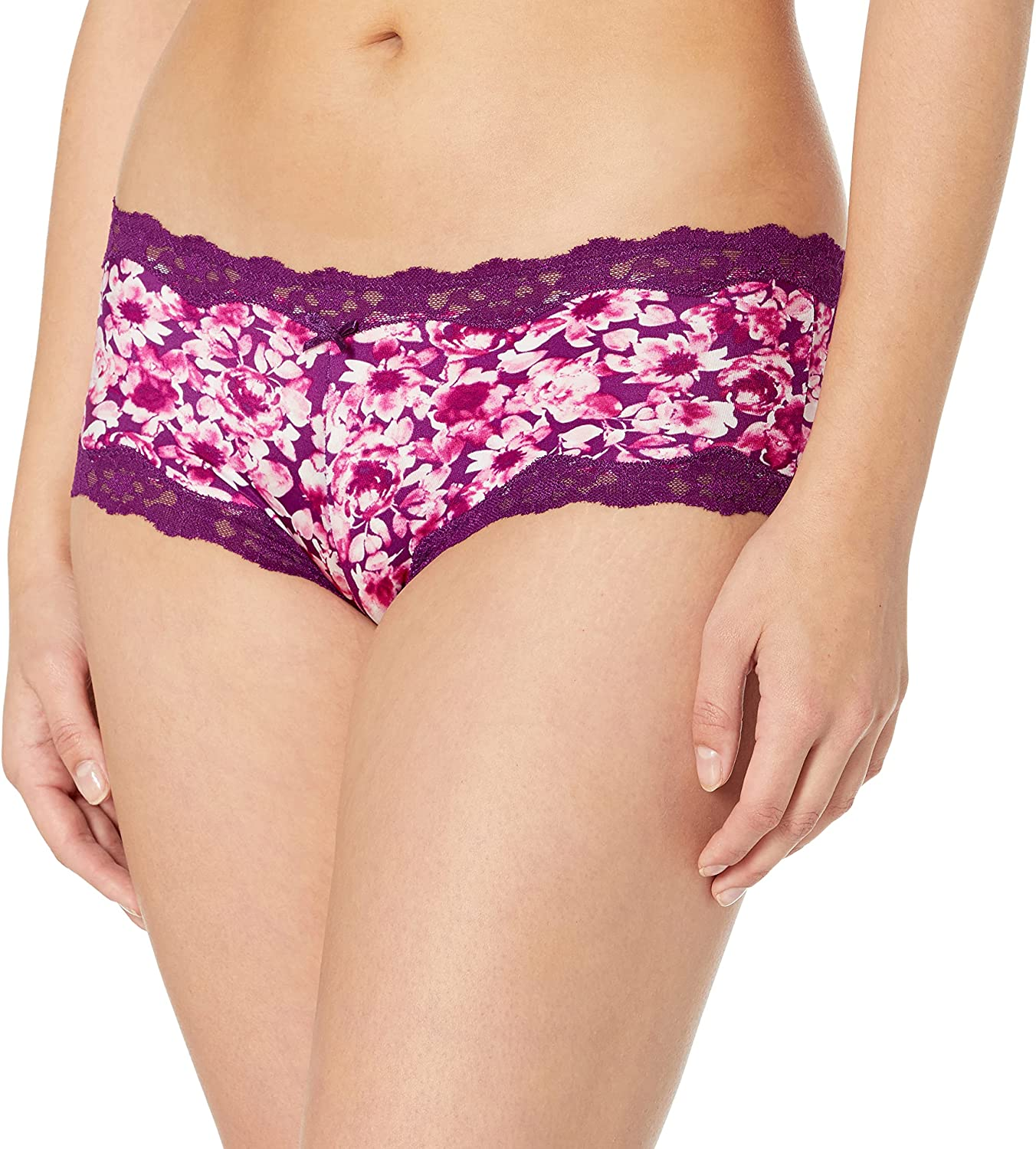 Maidenform Women'S Sexy Must Haves Cheeky Hipster 40823 Apparel & Accessories > Clothing > Underwear & Socks > Underwear Maidenform Venetian Cluster Floral/Venetian Purple 5