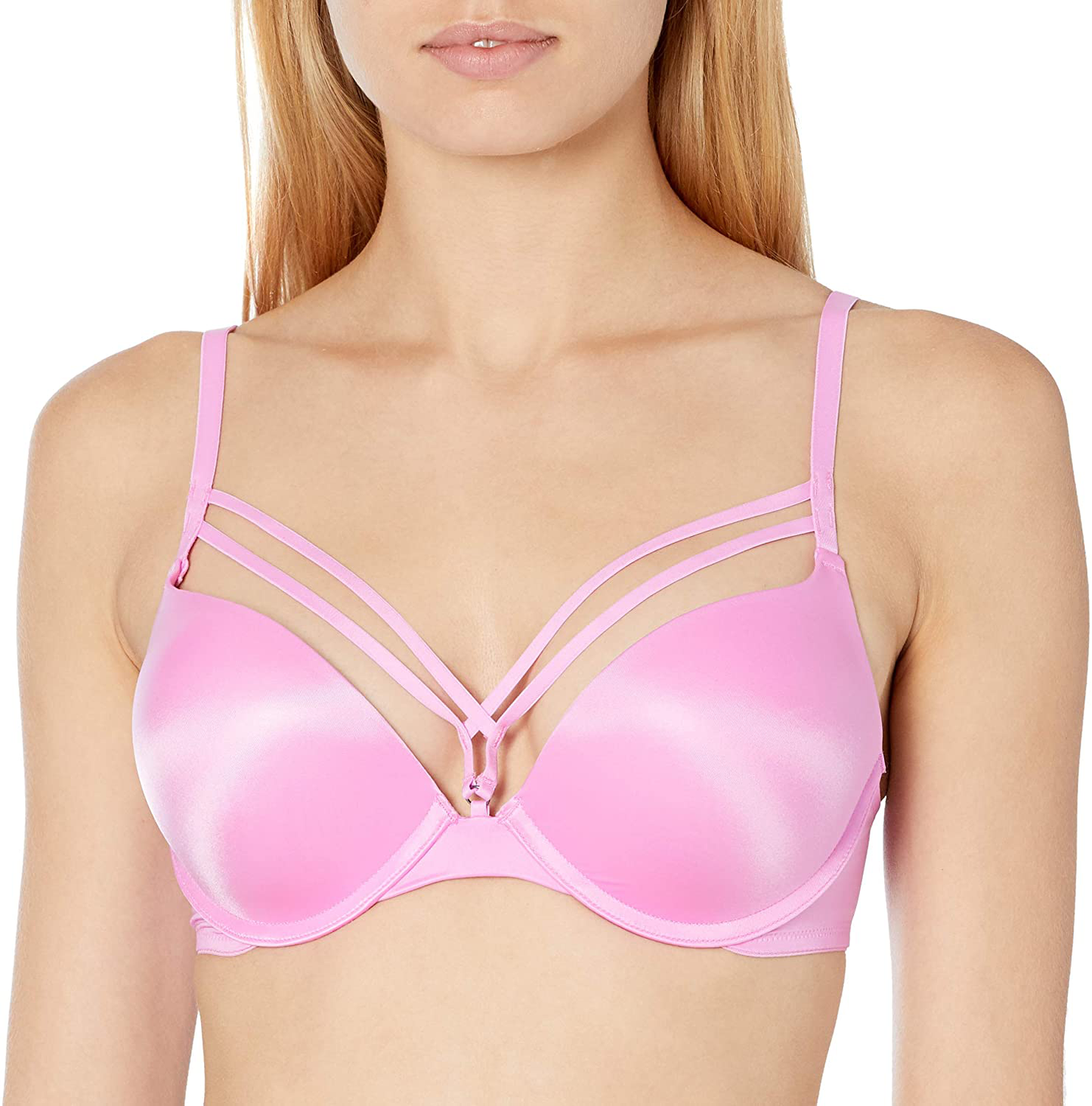 Smart & Sexy Women's Maximum Cleavage Underwire Push up Bra Apparel & Accessories > Clothing > Underwear & Socks > Bras Smart & Sexy Light Violet (Satin) 40B
