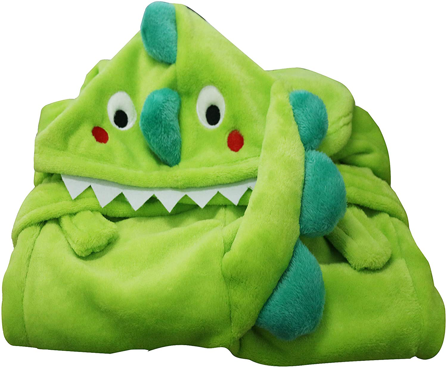 Kids Boys Animal Plush Bathrobe Dinosaur Elephant Monster Hooded Fleece Sleep Robe 3-8 Years Apparel & Accessories > Clothing > Sleepwear & Loungewear > Robes Kylie Max