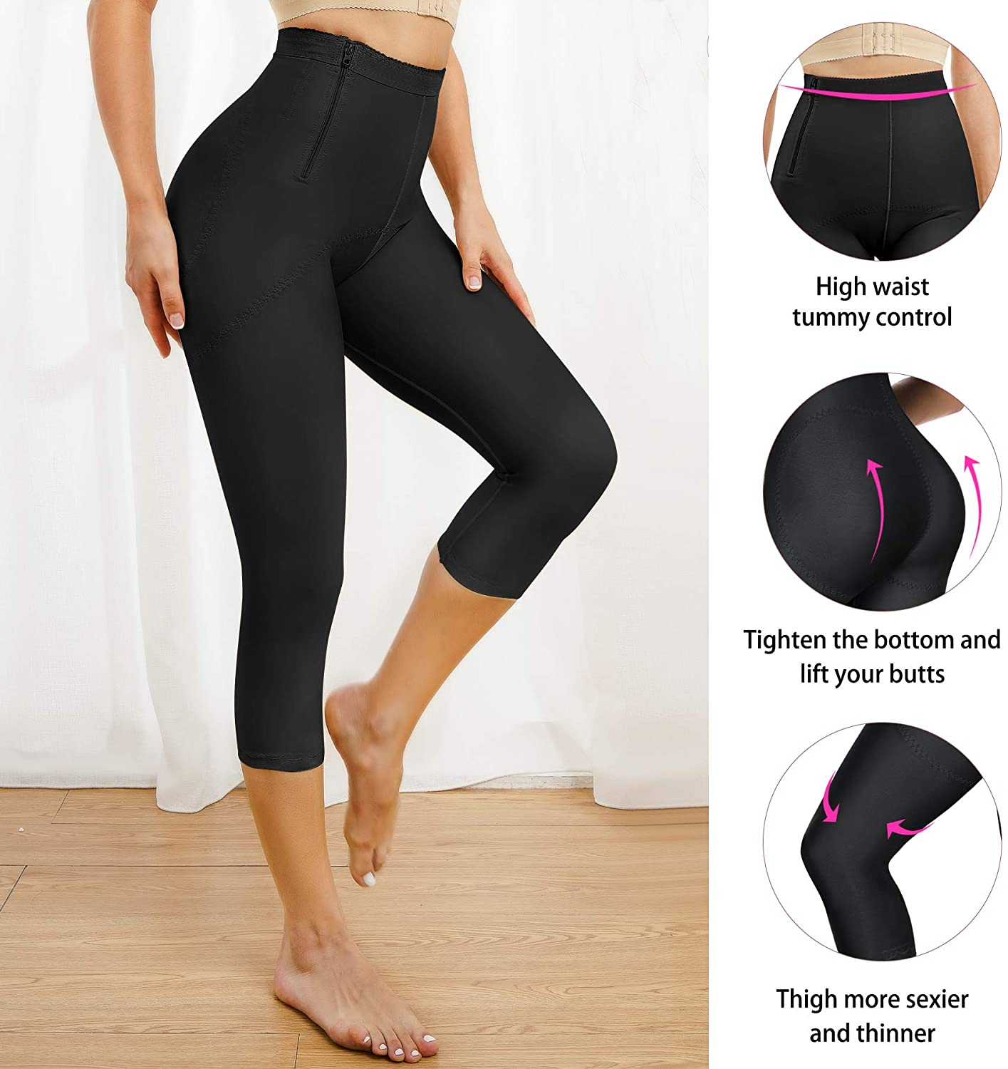 Gotoly Women Hi-Waist Butt Lifter Thigh Slimmer Panties Waist Trainer Shapewear Tummy Control Body Shaper Shorts Apparel & Accessories > Clothing > Underwear & Socks > Shapewear Gotoly