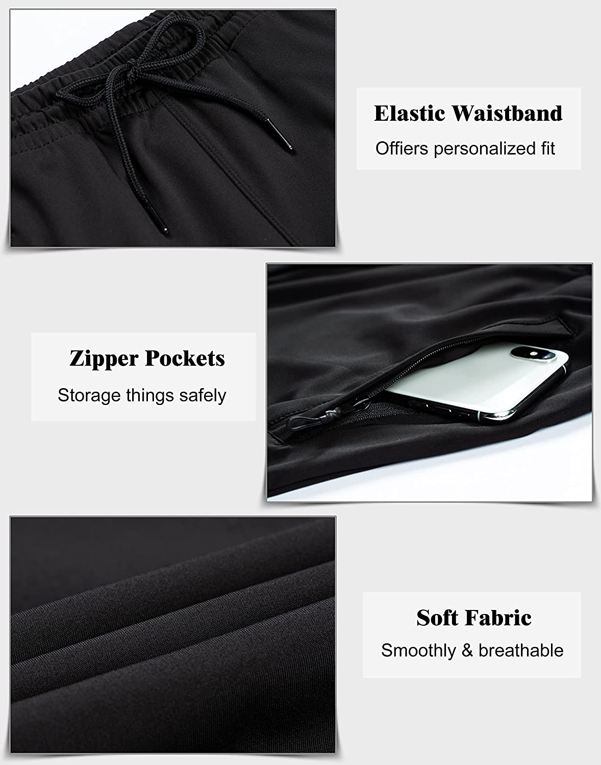 G Gradual Women'S Joggers Pants with Zipper Pockets Tapered Running Sweatpants for Women Lounge, Jogging Apparel & Accessories > Clothing > Activewear Kylie Max