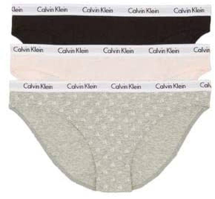 Calvin Klein Women'S Carousel Logo Cotton Bikini Panty Apparel & Accessories > Clothing > Underwear & Socks > Underwear Calvin Klein Nymh's Thigh/Black/Allover Mini Ck 3 Small