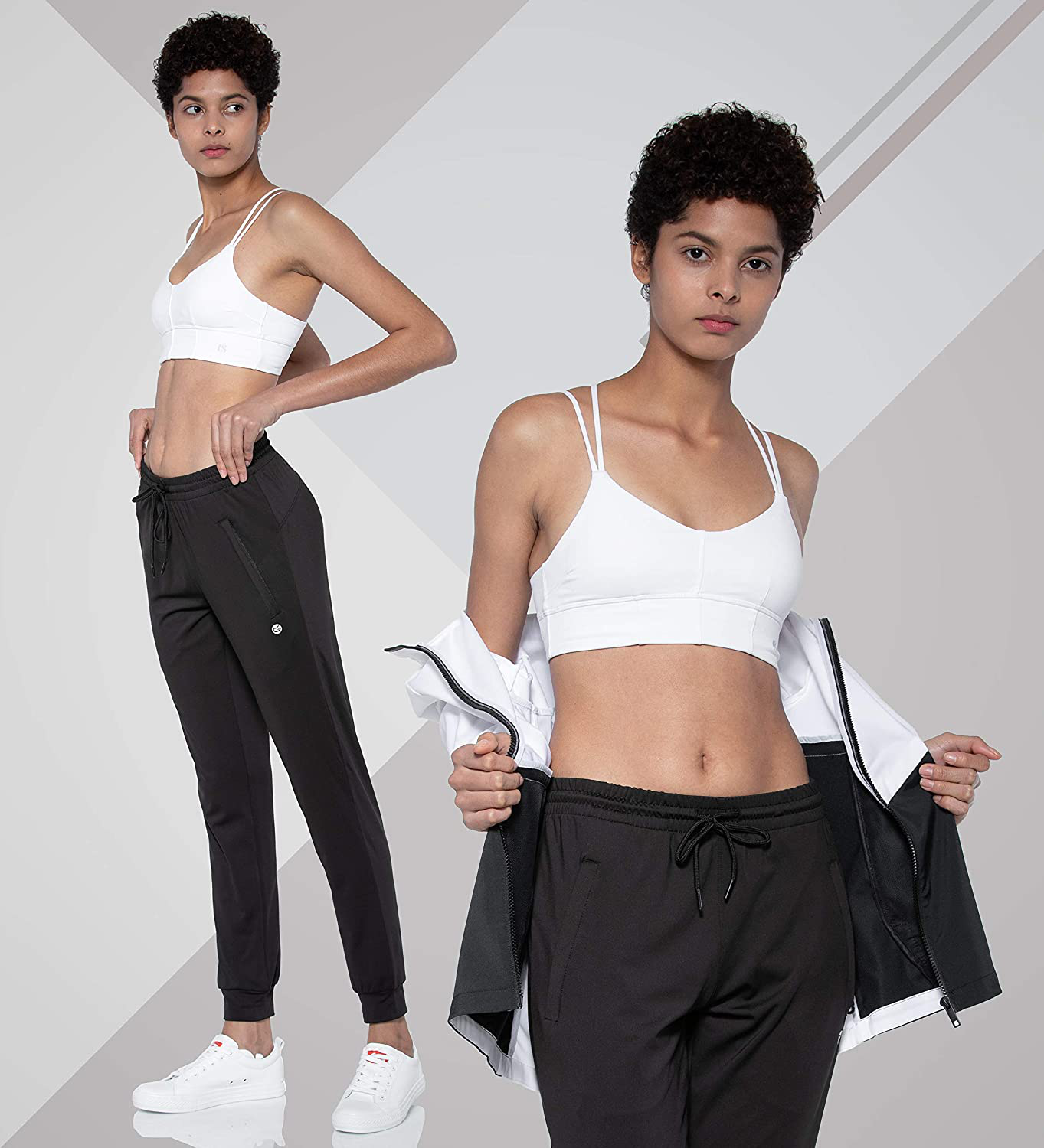 G Gradual Women'S Joggers Pants with Zipper Pockets Tapered Running Sweatpants for Women Lounge, Jogging Apparel & Accessories > Clothing > Activewear Kylie Max