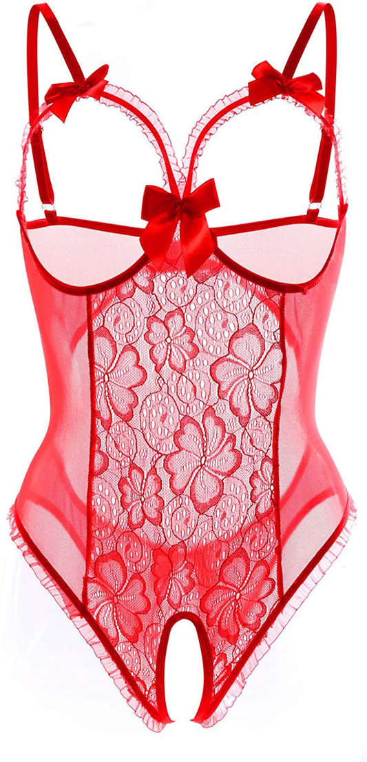 Women Sexy Teddy Lingerie One Piece Lace Babydoll Bodysuit Nightie plus Size S-3XL Apparel & Accessories > Clothing > Underwear & Socks > Lingerie Kylie Max