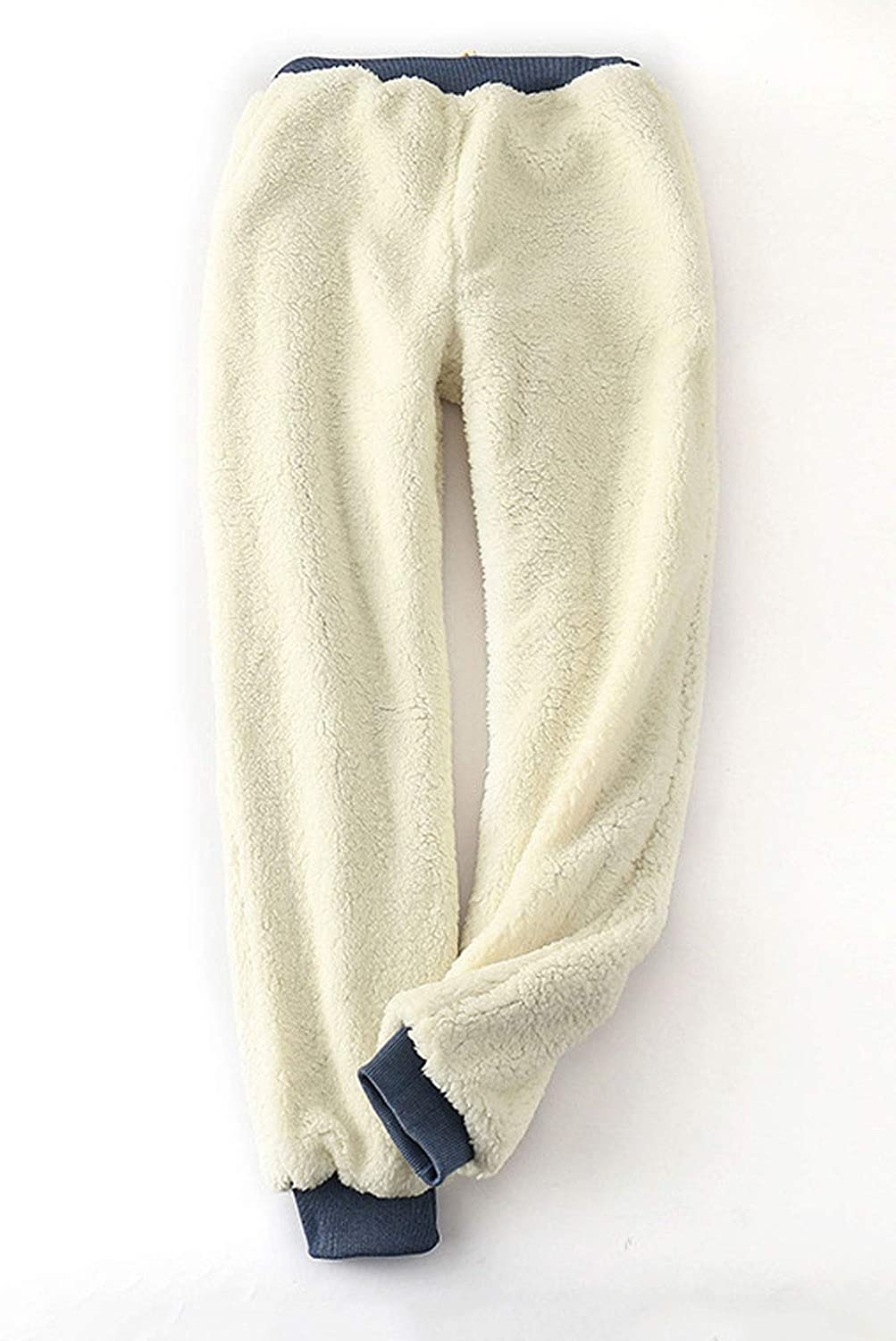 Flygo Women'S Winter Warm Fleece Joggers Pants Sherpa Lined Athletic Active Sweatpants Apparel & Accessories > Clothing > Activewear Kylie Max