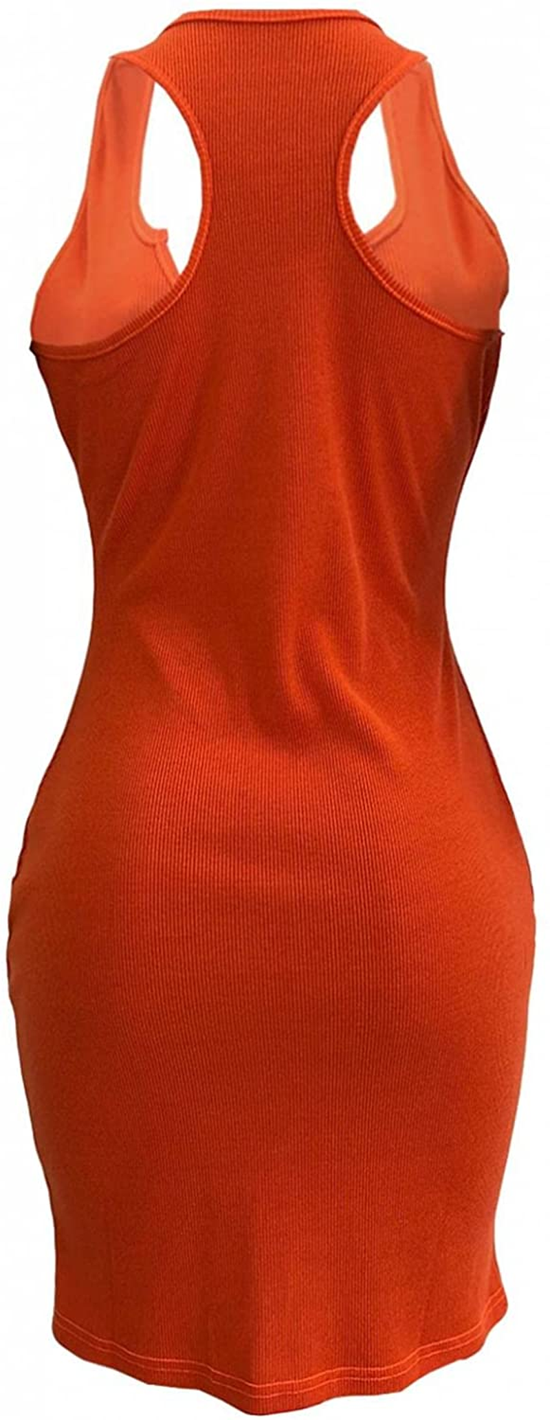 Burband Womens Ribbed V Neck Sleeveless Tank Dresses Basic Bodycon Mini Dress Solid Scoop Neck Summer Tank Shirt Dresses Apparel & Accessories > Clothing > Underwear & Socks > Shapewear Burband