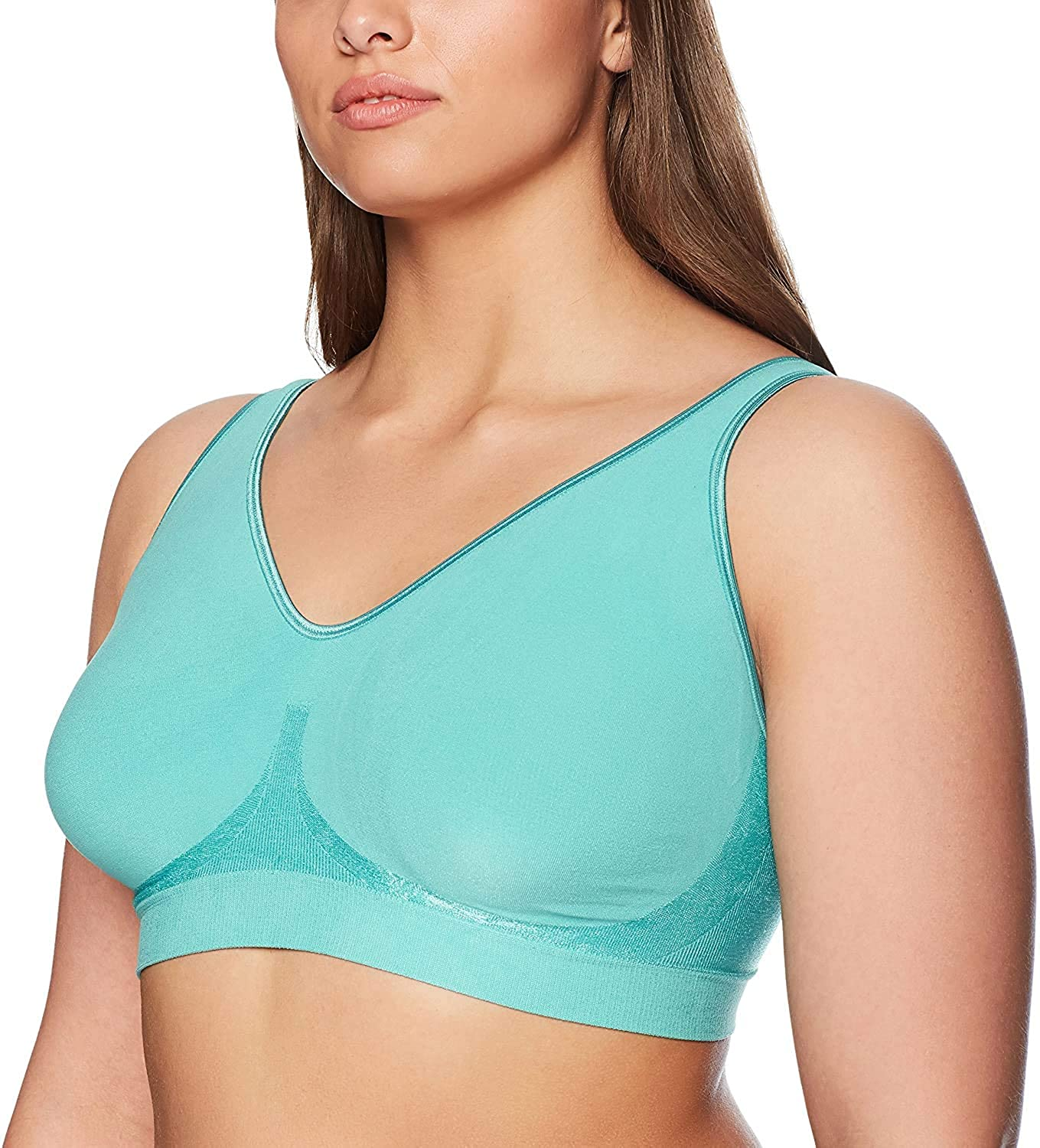 Bali Women'S Comfort Revolution Wirefree Bra with Smart Sizes DF3484 Apparel & Accessories > Clothing > Underwear & Socks > Shapewear Bali