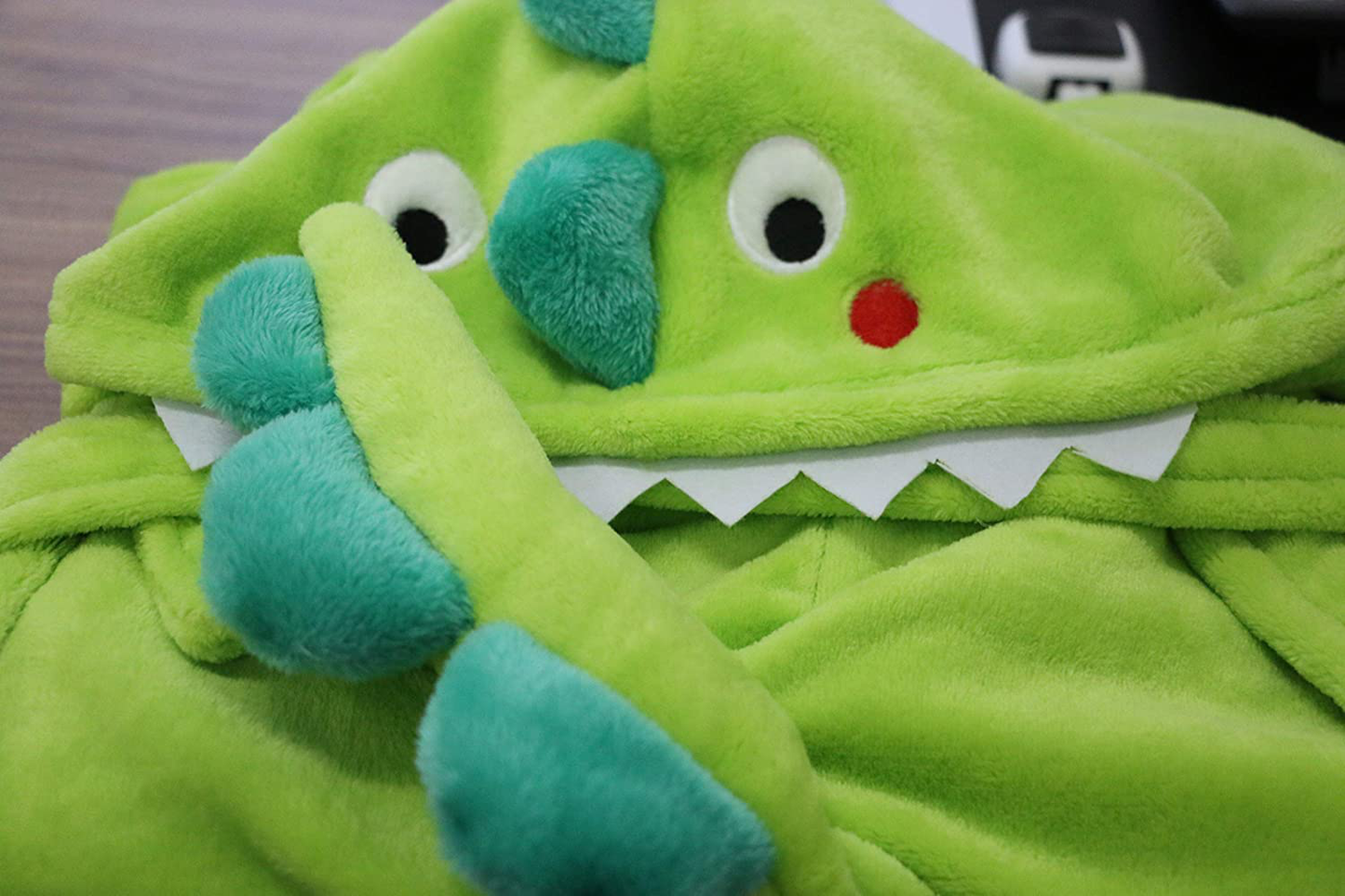 Kids Boys Animal Plush Bathrobe Dinosaur Elephant Monster Hooded Fleece Sleep Robe 3-8 Years Apparel & Accessories > Clothing > Sleepwear & Loungewear > Robes Kylie Max