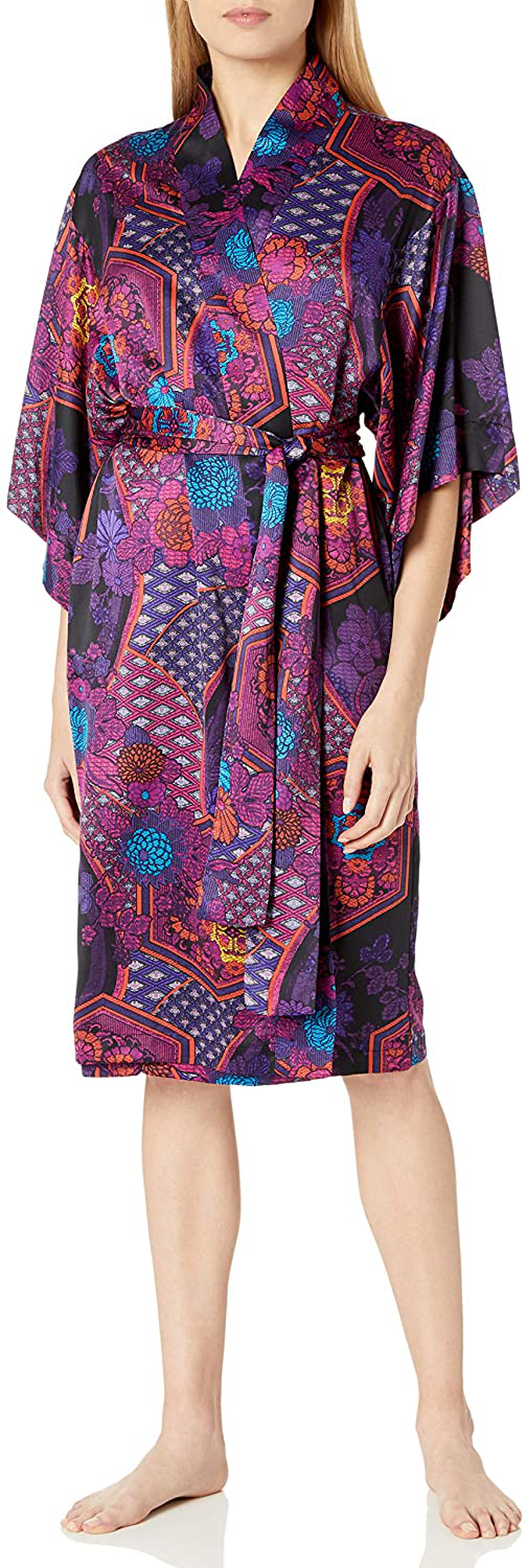 Natori Womens Robe Apparel & Accessories > Clothing > Sleepwear & Loungewear > Robes Natori Purple Small