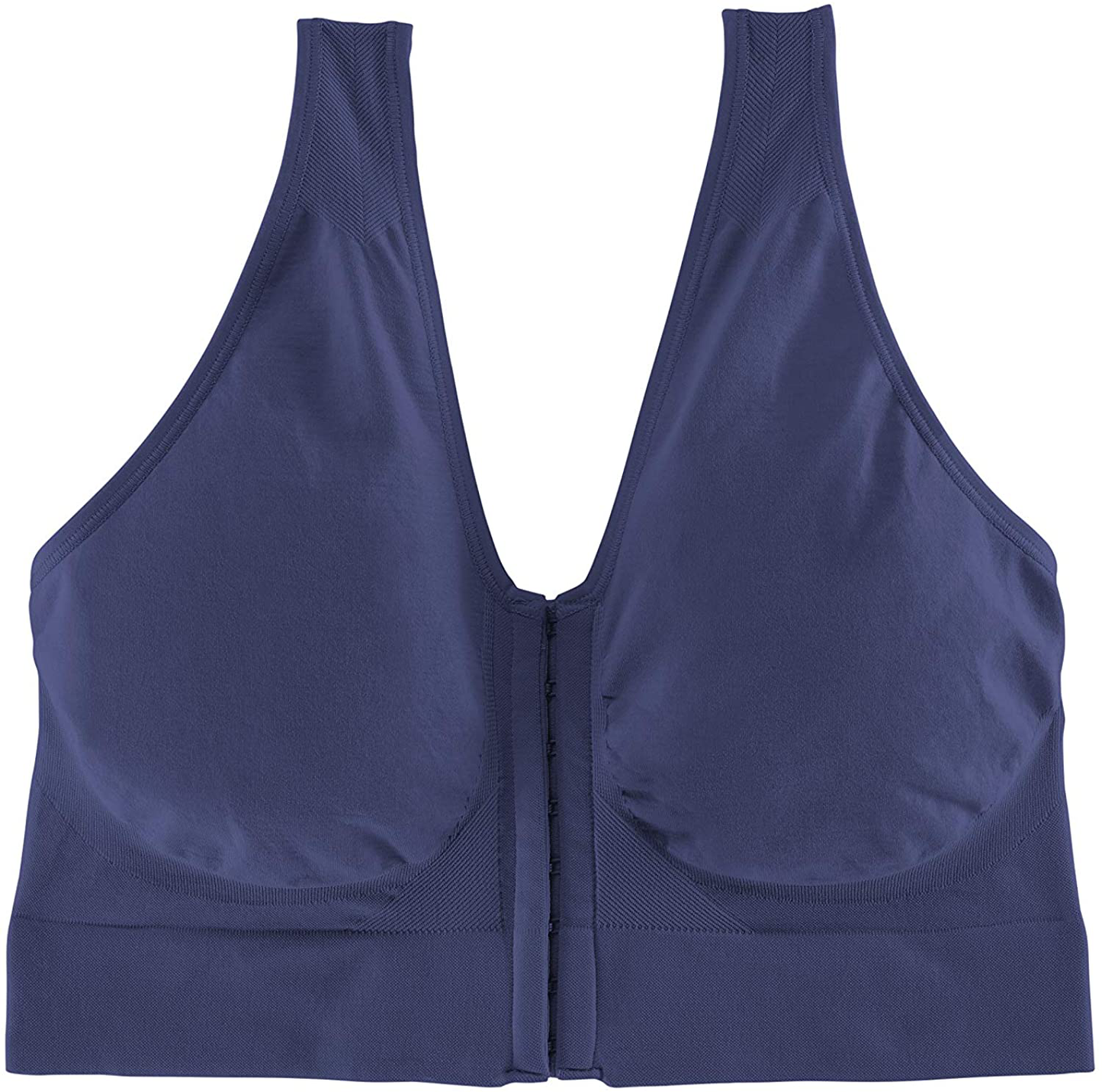JUST MY SIZE Women'S Pure Comfort Front Close Wirefree Bra MJ1274 Apparel & Accessories > Clothing > Underwear & Socks > Bras Kylie Max