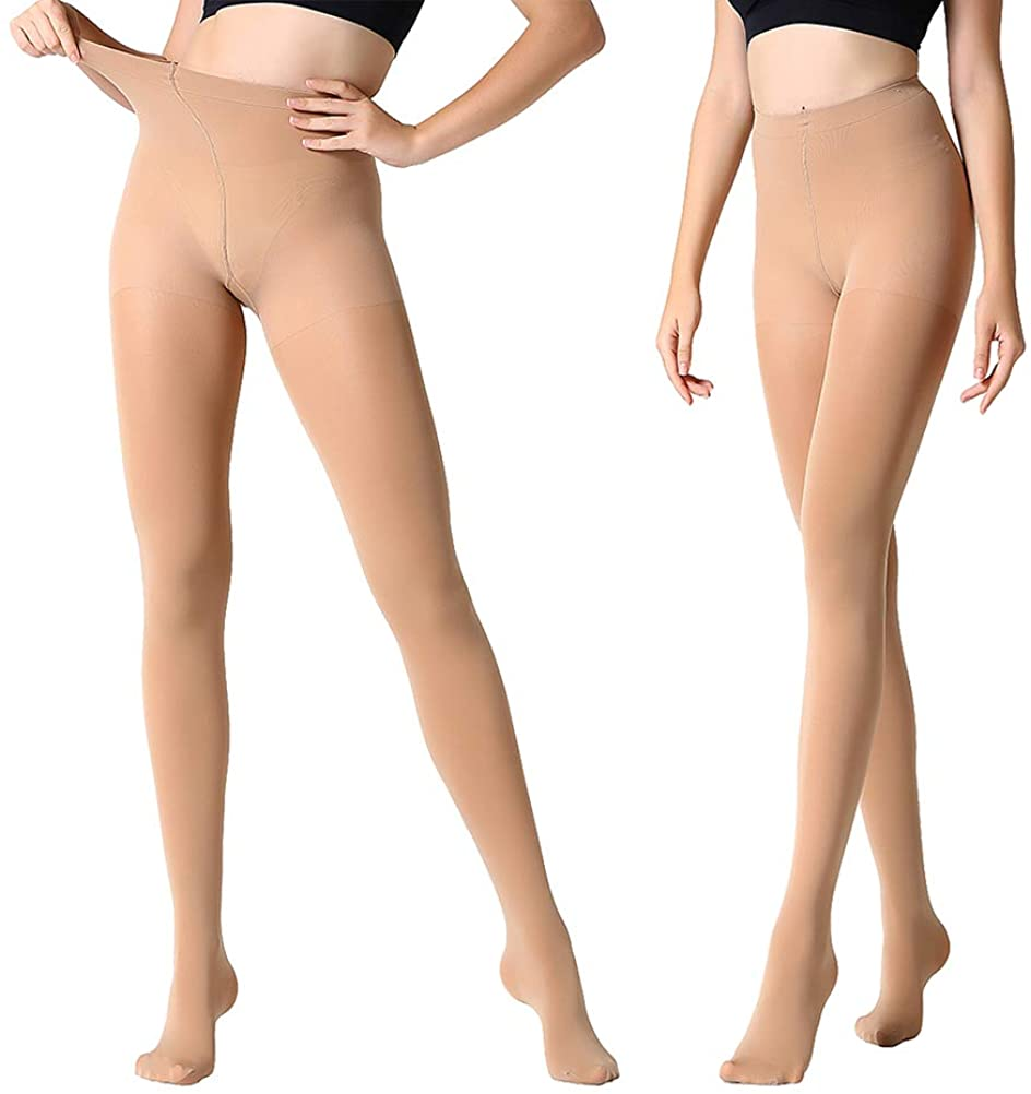 MANZI Women'S 2-6 Pairs Opaque Control Top Tights Comfort Stretch 70 Denier Pantyhose Apparel & Accessories > Clothing > Underwear & Socks > Shapewear MANZI Suntan 2 Pairs X-Large