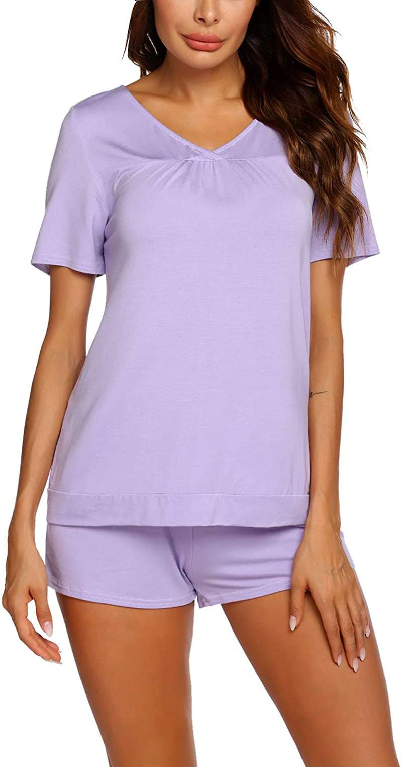 Avidlove Women'S Shorts Pajama Set Short Sleeve Sleepwear Nightwear Pjs S-XXL Apparel & Accessories > Clothing > Sleepwear & Loungewear Kylie Max