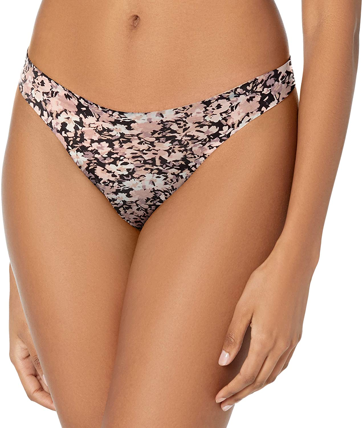 Maidenform Women'S Comfort Devotion Hipster Panty Apparel & Accessories > Clothing > Underwear & Socks > Underwear Maidenform Thong - Abstract Floral Print/Black Thong 9