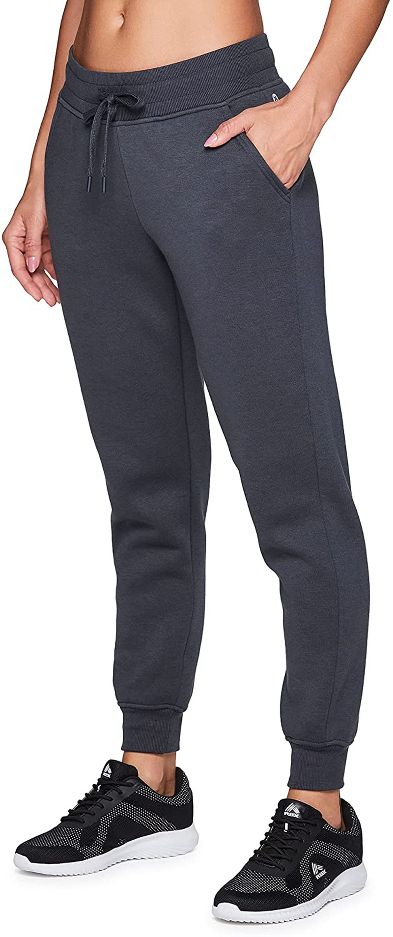 RBX Active Women'S Athletic Super Soft Lightweight Cuffed Tapered Jogger Sweatpants with Pockets Apparel & Accessories > Clothing > Activewear Kylie Max