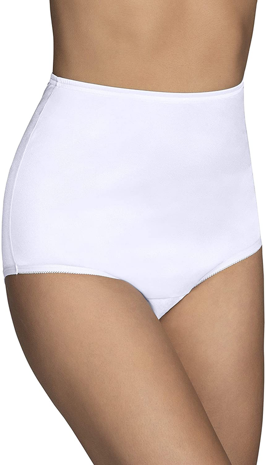 Vanity Fair Women'S Perfectly Yours Traditional Brief Panties Apparel & Accessories > Clothing > Underwear & Socks > Underwear Vanity Fair Nylon - Star White Nylon 7