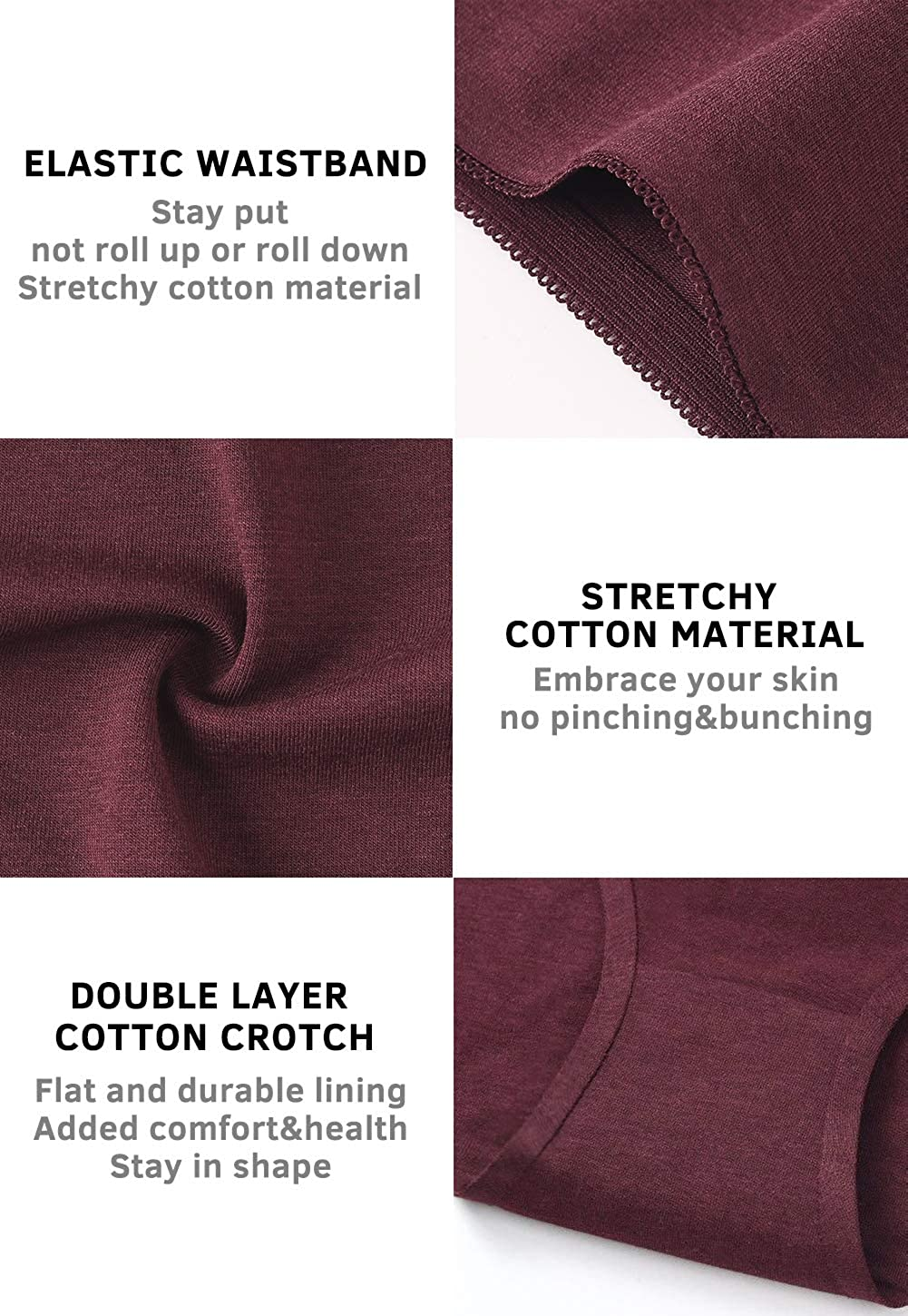 Wealurre Cotton Bikini Women'S Breathable Panties Seamless Comfort Underwear Apparel & Accessories > Clothing > Underwear & Socks > Underwear Wealurre