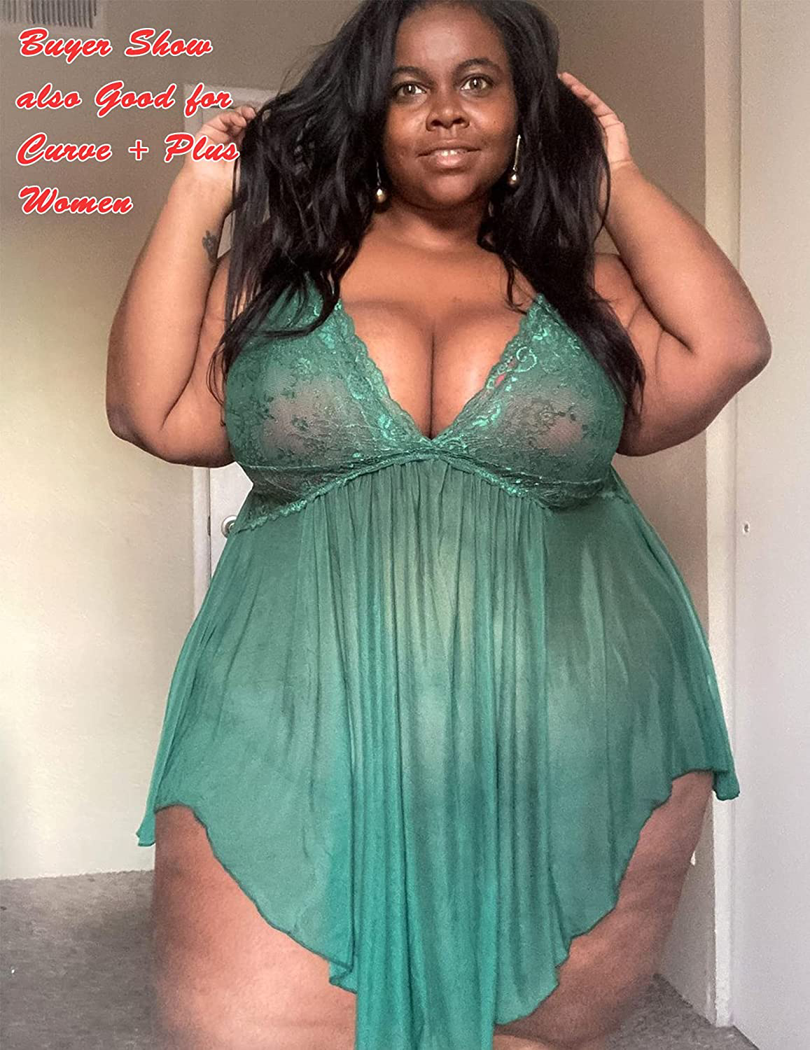 Avidlove Women Lingerie Lace Babydoll V Neck Sexy Sleepwear Strap Chemise Apparel & Accessories > Clothing > Underwear & Socks > Lingerie Kylie Max