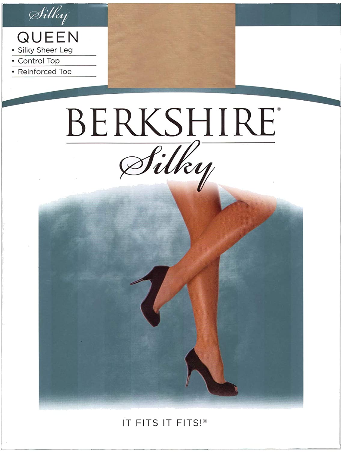 Berkshire Women'S Plus-Size Queen Silky Sheer Control Top Pantyhose - Reinforced Toe Apparel & Accessories > Clothing > Underwear & Socks > Shapewear Berkshire Nude 5X-6X