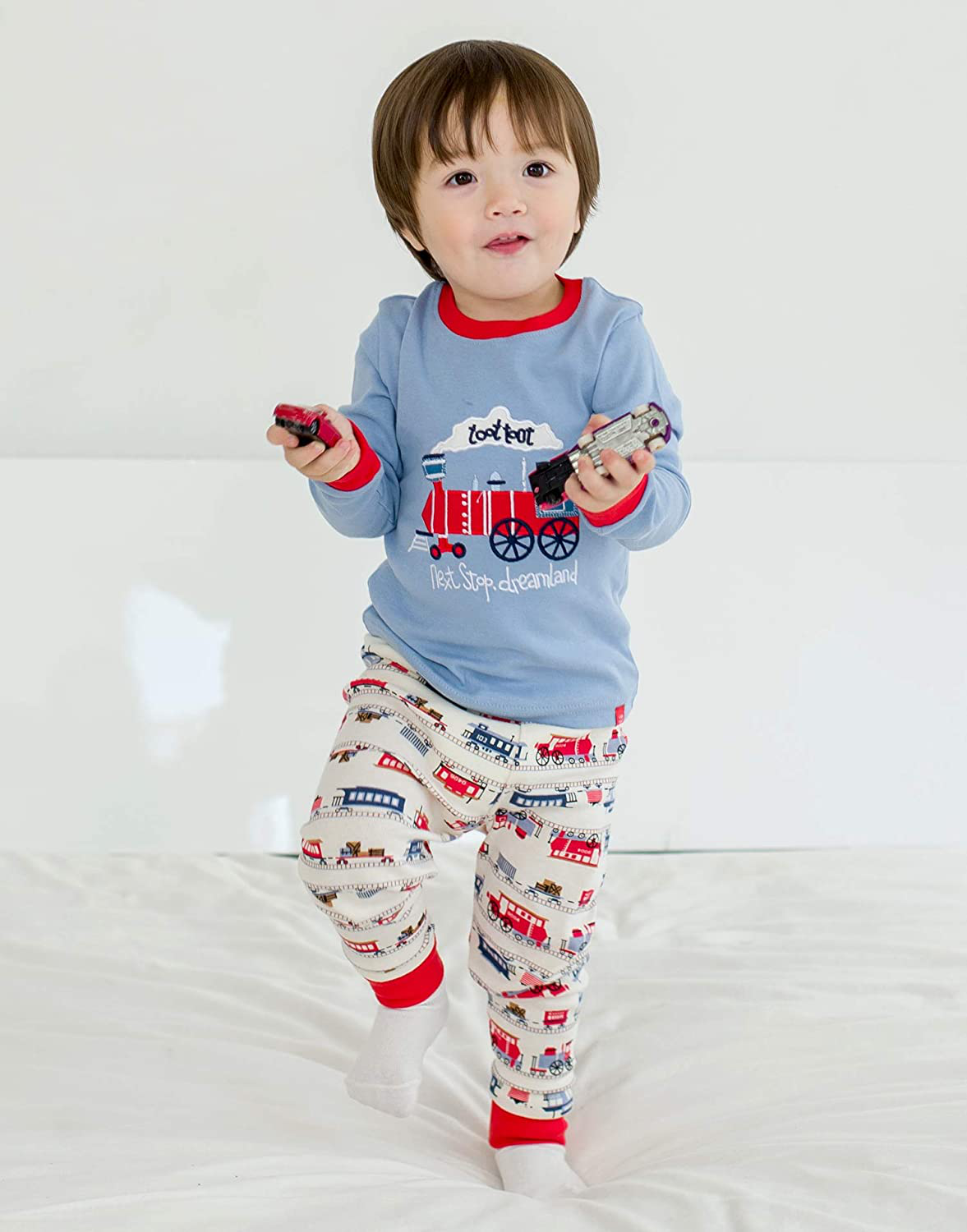 VAENAIT BABY Toddler Kids Boys Girls 100% Cotton Jaws Truck Dino Snug Fit Sleepwear Pajama Pjs Set Apparel & Accessories > Clothing > Sleepwear & Loungewear > Pajamas Kylie Max