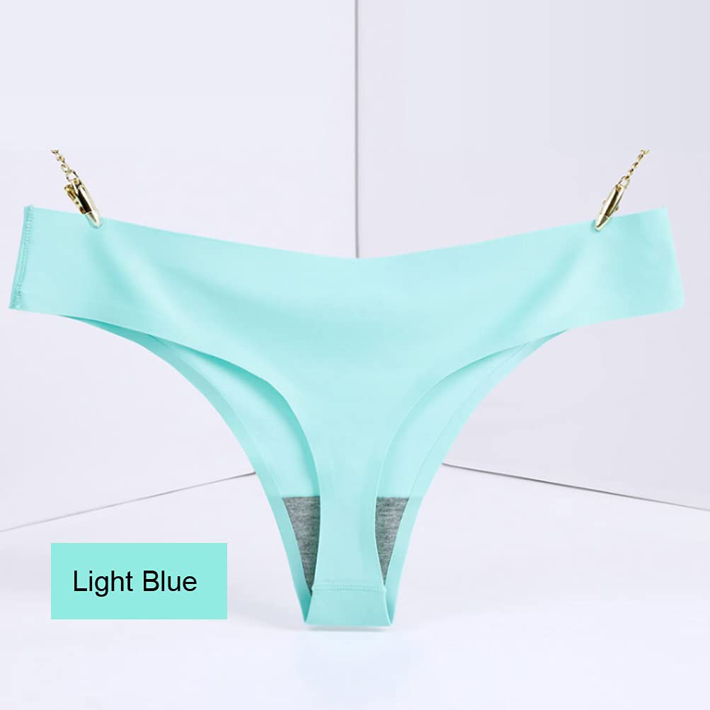 Closecret Lingerie Women 6 Pack Seamless Thongs Underwear Ice Silk Comfy G-string Panties Apparel & Accessories > Clothing > Underwear & Socks > Underwear Closecret