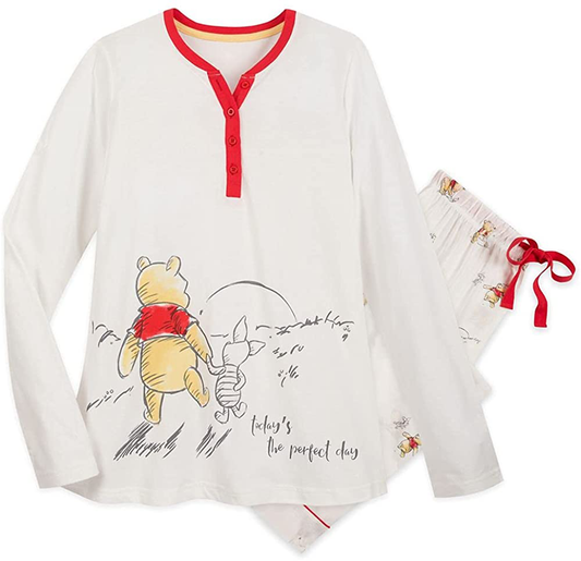 Disney Winnie the Pooh and Piglet Pajama Set for Women Apparel & Accessories > Clothing > Sleepwear & Loungewear > Pajamas Disney X-Small