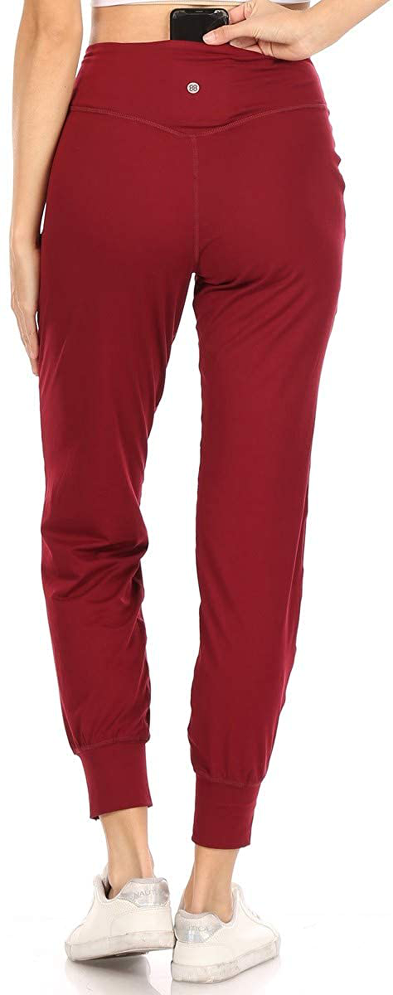 Leggings Depot Women'S Printed Solid Activewear Jogger Track Cuff Sweatpants Apparel & Accessories > Clothing > Activewear Kylie Max