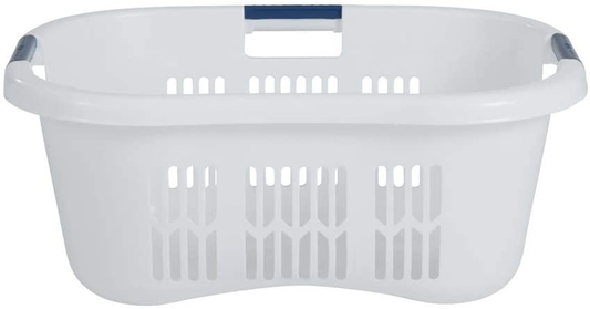 Rubbermaid Laundry Basket, XL Hip-Hugger Basket, 2.1-Bushel, White, Laundry, Storage, Bathroom, Bedroom, Home Closet Clothes Basket Apparel & Accessories > Clothing > Underwear & Socks > Underwear Rubbermaid XL Hip-Hugger Basket