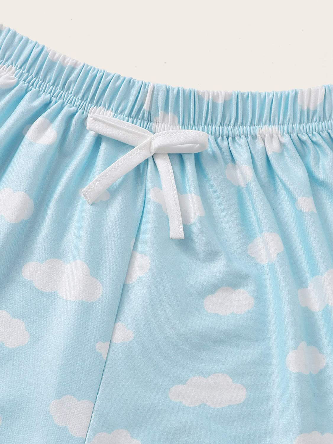 Sweatyrocks Women'S Summer Cloud Print Cami Top and Shorts Pajamas Set Nightwear Apparel & Accessories > Clothing > Sleepwear & Loungewear Kylie Max