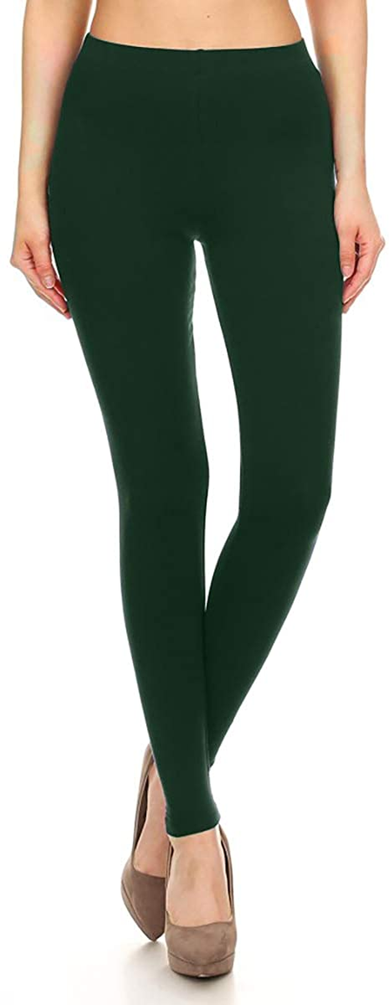 Leggings Depot Cotton Women'S Premium Quality Ultra Soft Solid Leggings Apparel & Accessories > Clothing > Underwear & Socks > Shapewear LEGGINGS DEPOT