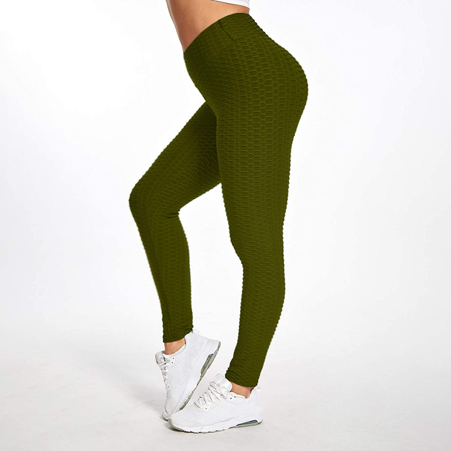 Burband Womens Anit Cellulite Texutred Booty Shaping Leggings Seamless Scrunch Butt Lifting Tummy Control Yoga Biker Pants Apparel & Accessories > Clothing > Underwear & Socks > Shapewear Burband