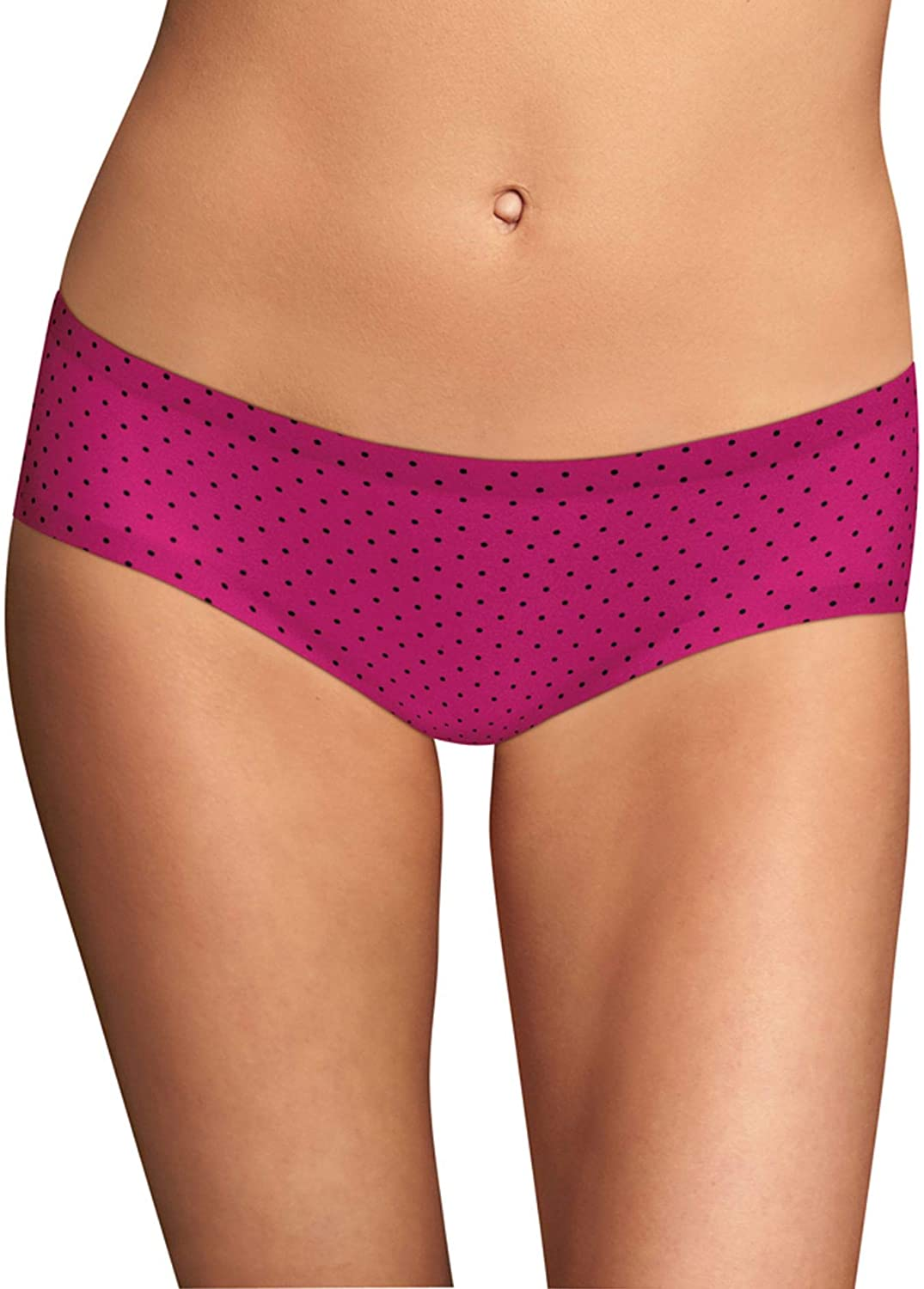 Maidenform Women'S Comfort Devotion Hipster Panty Apparel & Accessories > Clothing > Underwear & Socks > Underwear Maidenform Wild Strawberry/Black Dot/Black Regular 8
