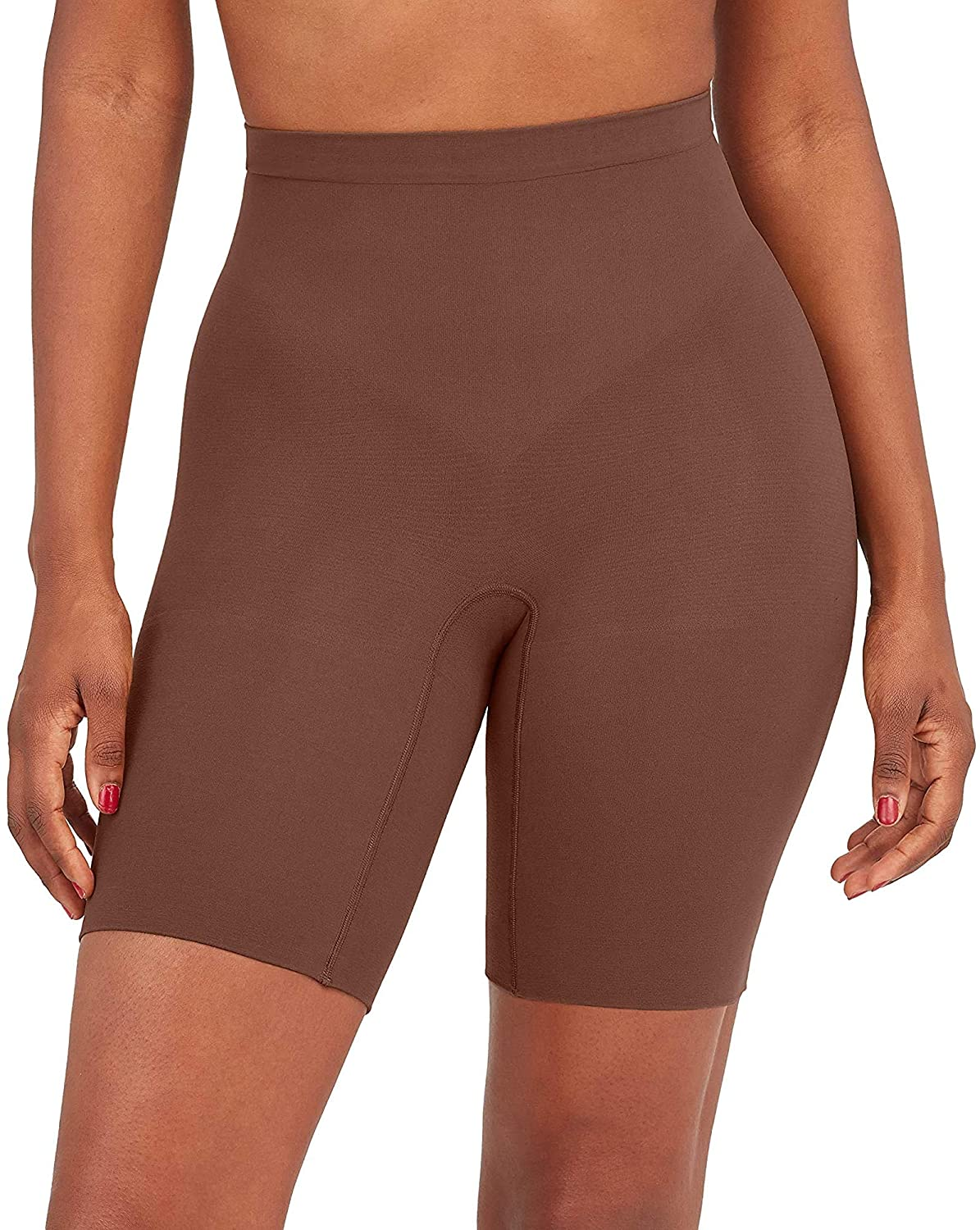 SPANX Shapewear for Women Tummy Control Power Short (Regular and plus Size) Apparel & Accessories > Clothing > Underwear & Socks > Shapewear SPANX Chestnut Brown X-Large