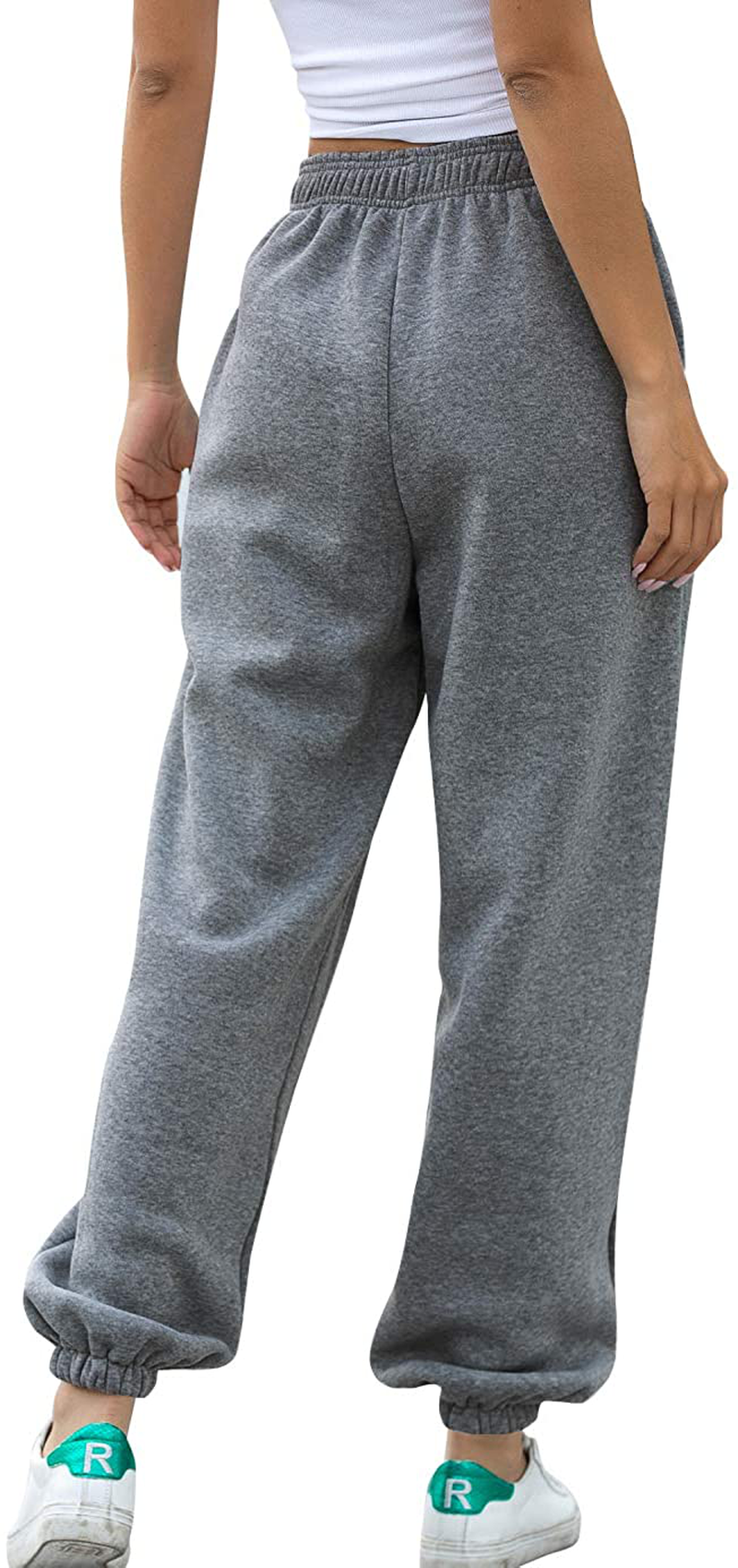 Hesayep Women'S High Waisted Sweatpants Workout Active Joggers Pants Baggy Lounge Bottoms Apparel & Accessories > Clothing > Activewear Kylie Max