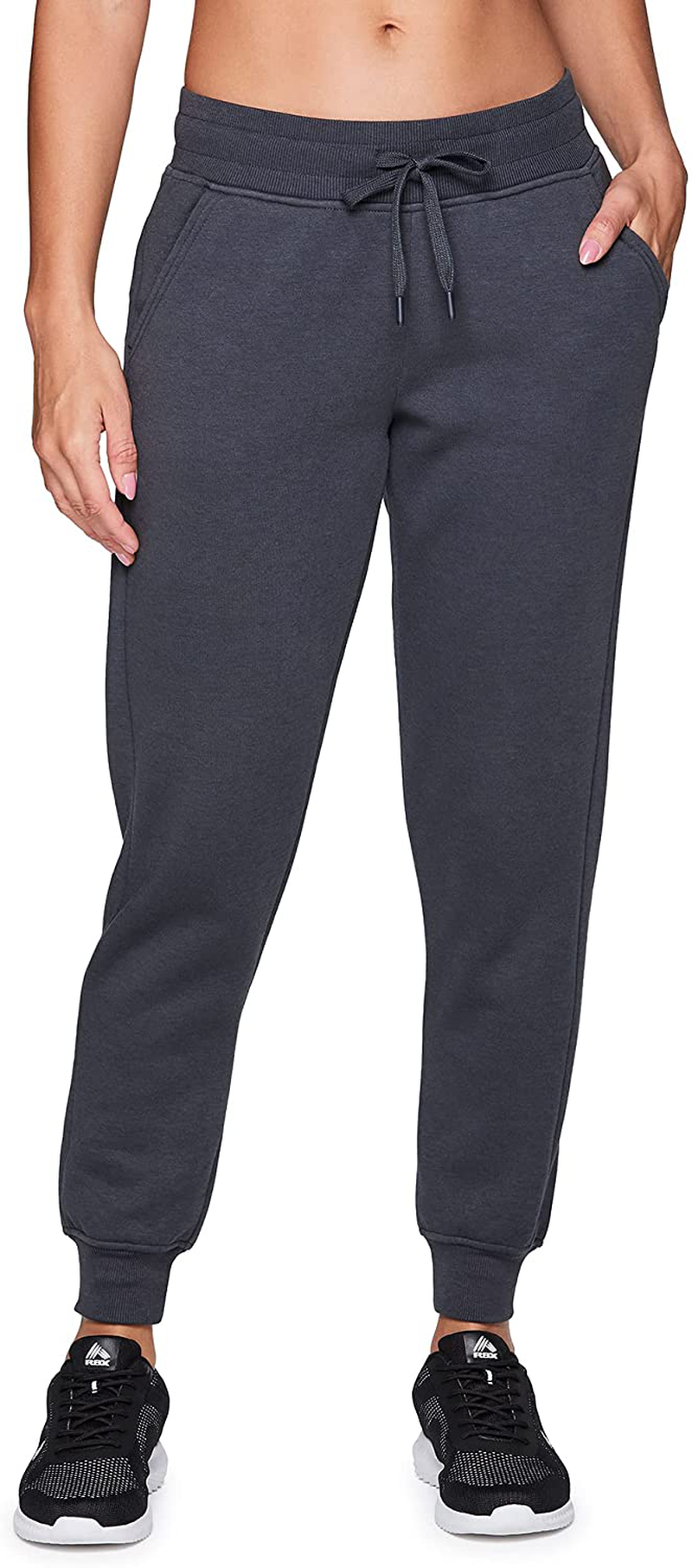 RBX Active Women'S Athletic Super Soft Lightweight Cuffed Tapered Jogger Sweatpants with Pockets Apparel & Accessories > Clothing > Activewear Kylie Max