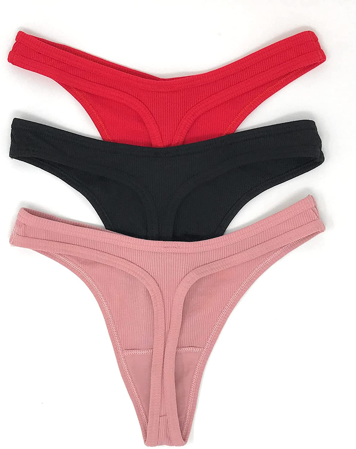 Victoria's Secret PINK Thong Panty Set of 3 Apparel & Accessories > Clothing > Underwear & Socks > Underwear Victoria's Secret