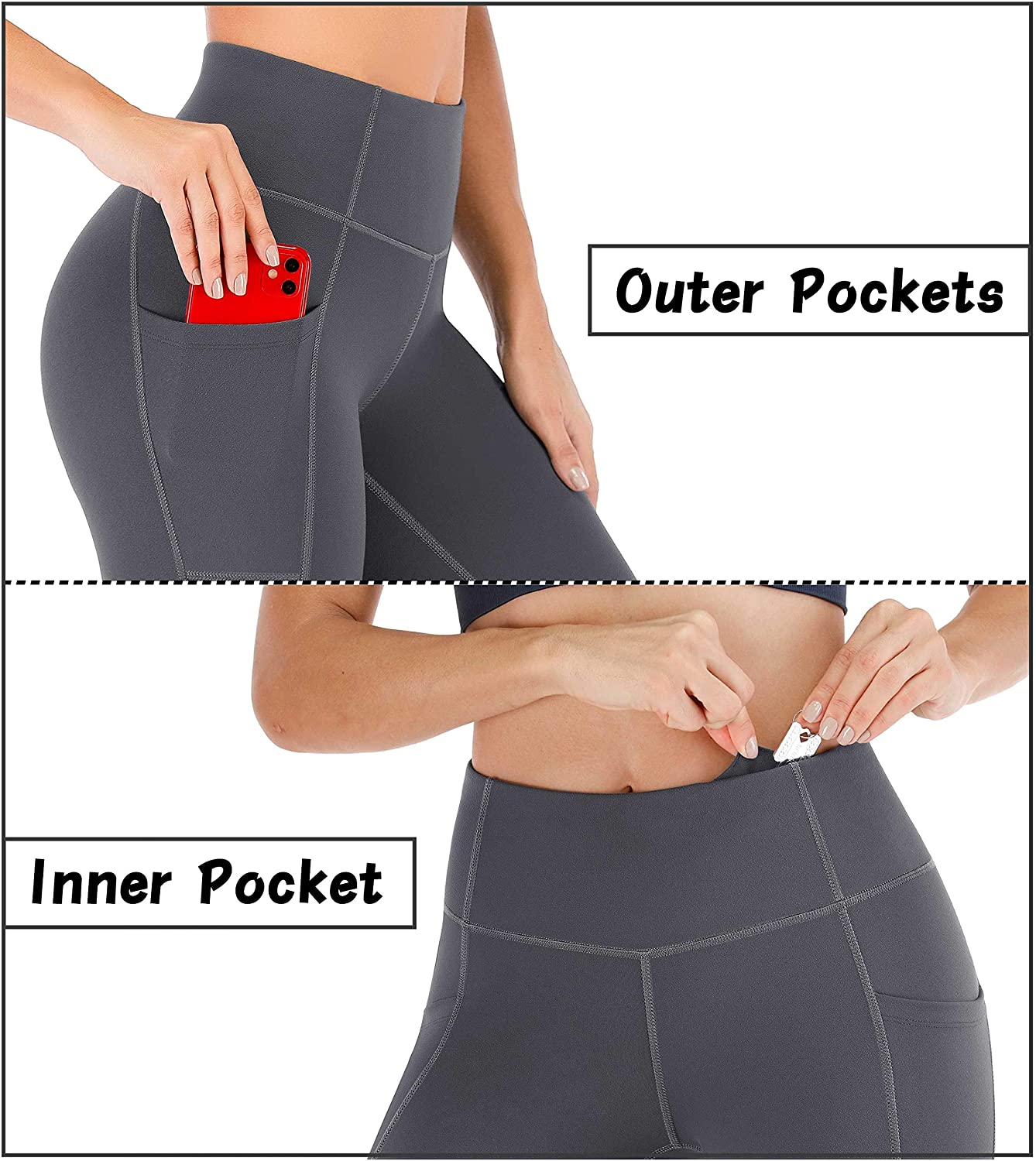 Heathyoga Yoga Pants for Women with Pockets High Waisted Leggings with Pockets for Women Workout Leggings for Women Apparel & Accessories > Clothing > Underwear & Socks > Shapewear KYLIE MAX