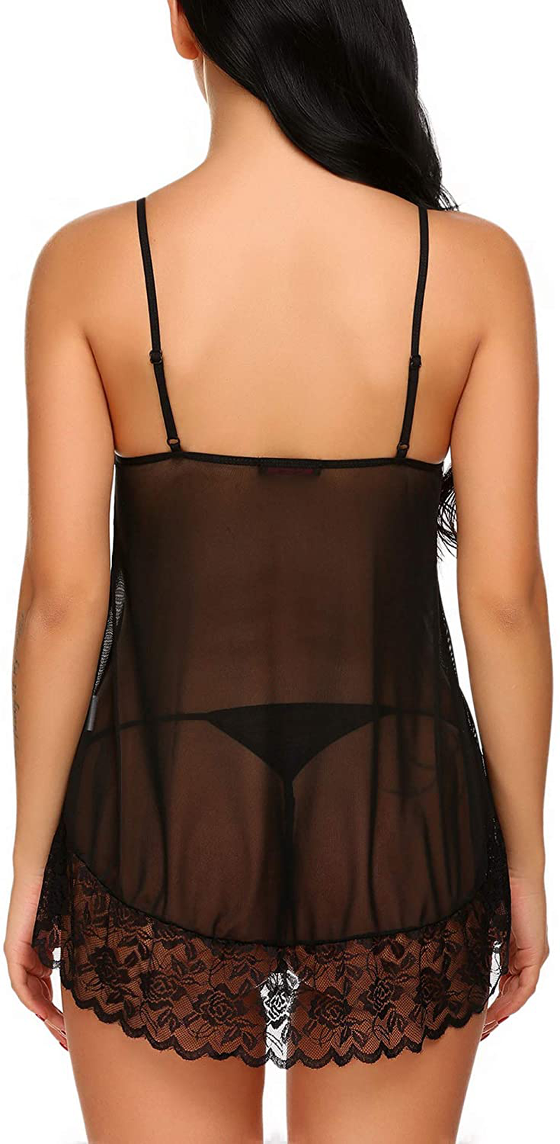 Avidlove Lace Babydoll Lingerie Sexy Mini Chemise Mesh Wedding Nightie Bridal Nightdress Apparel & Accessories > Clothing > Underwear & Socks > Lingerie Kylie Max