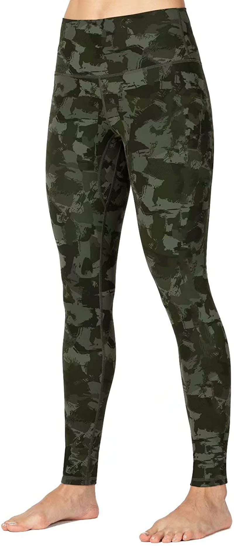 Sunzel Workout Leggings for Women, Squat Proof High Waisted Yoga Pants 4 Way Stretch, Buttery Soft Apparel & Accessories > Clothing > Activewear Sunzel Green Camo 2 Large
