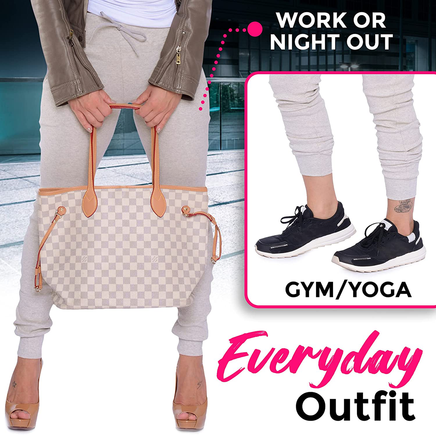 Extreme Ladies Sweatpants for Women - High Waisted Womens Sweatpants - Figure Flattering Jogger Sweat Pants with Pockets Apparel & Accessories > Clothing > Activewear Kylie Max