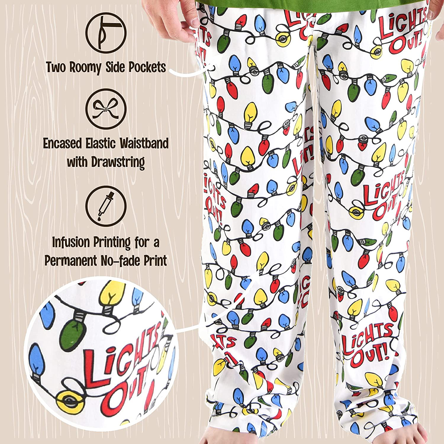 Lazy One Pajama Pants for Men, Men'S Separate Bottoms, Lounge Pants, Funny, Humorous Apparel & Accessories > Clothing > Sleepwear & Loungewear > Pajamas Kylie Max