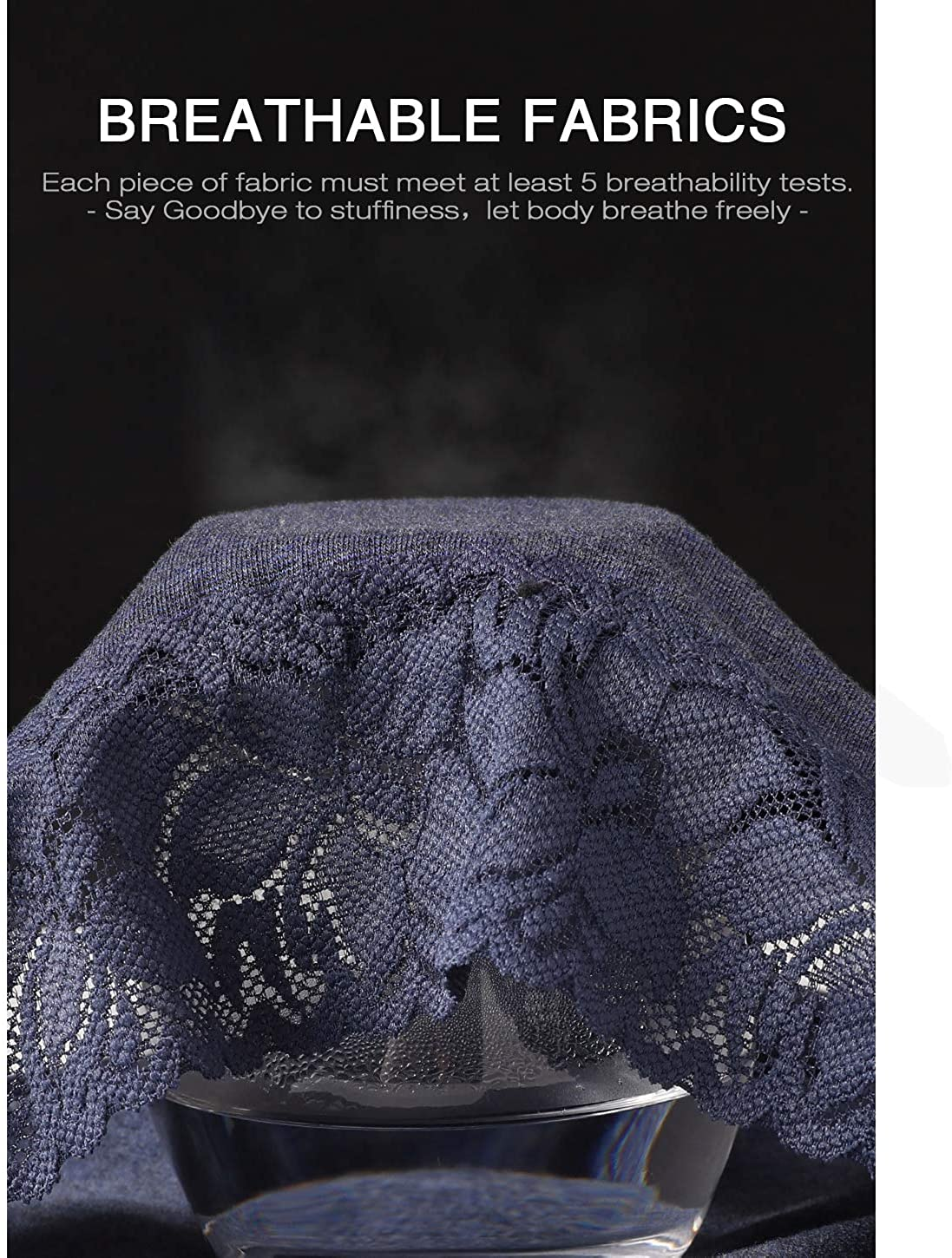 Cotton Hipster Panties for Women Lace Hiphugger Panties Bikini Underwear Pack Apparel & Accessories > Clothing > Underwear & Socks > Underwear Altheanray