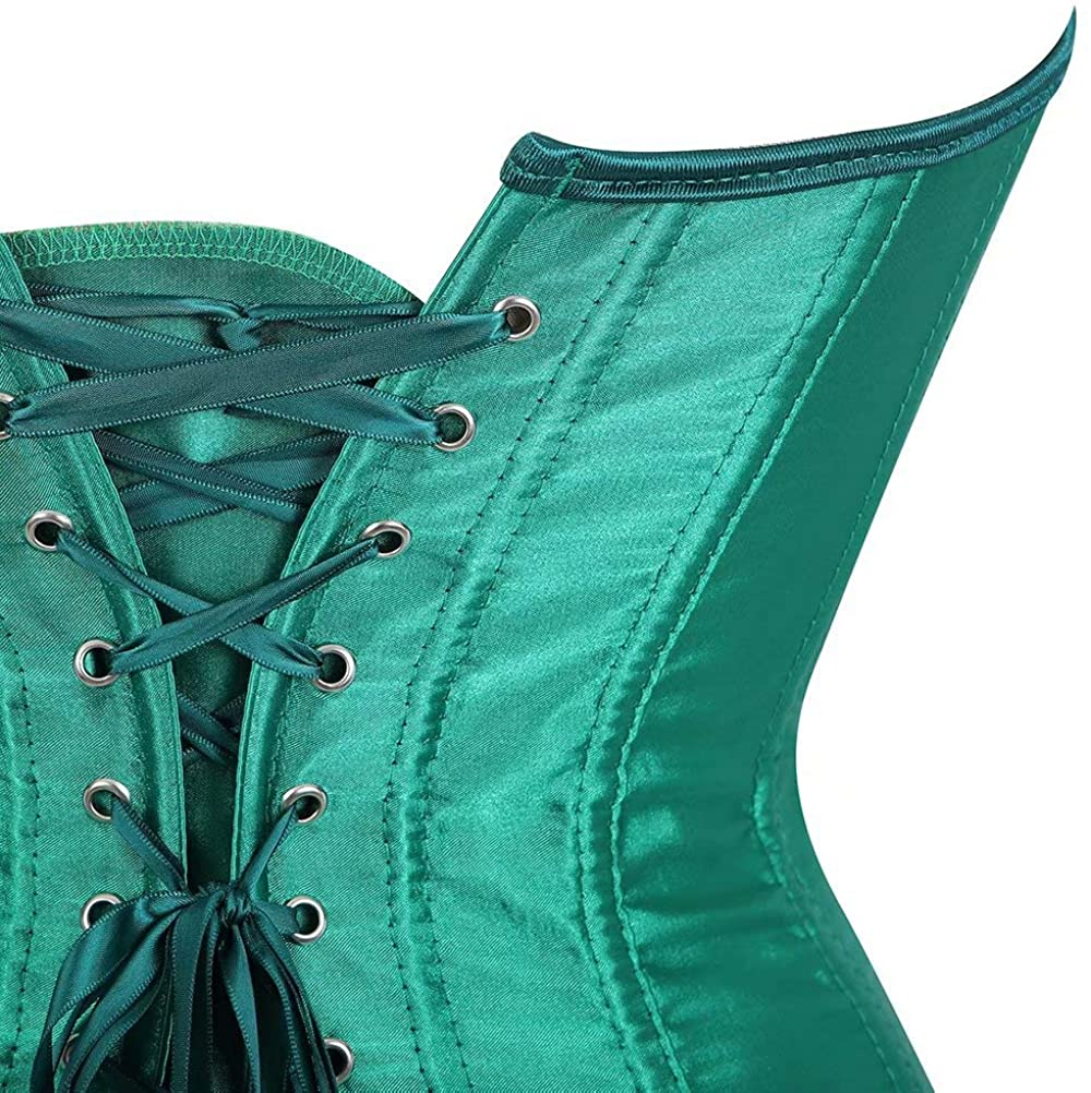 Leather Corsets for Women Bustier Lingerie Top Punk Rock Waist Cincher Basque Halloween Costume Apparel & Accessories > Clothing > Underwear & Socks > Lingerie jutrisujo