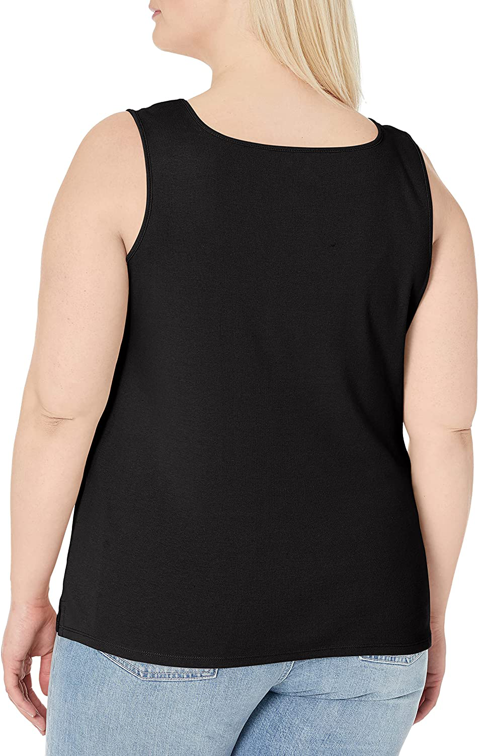 Ruby Rd. Women'S Plus-Size 1X1 Rib Square Neck Sleeveless Tank Apparel & Accessories > Clothing > Activewear Kylie Max