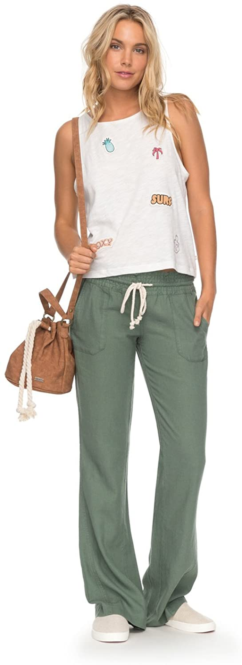 Roxy Women'S Oceanside Pant Apparel & Accessories > Clothing > Underwear & Socks > Underwear Roxy Olive Medium