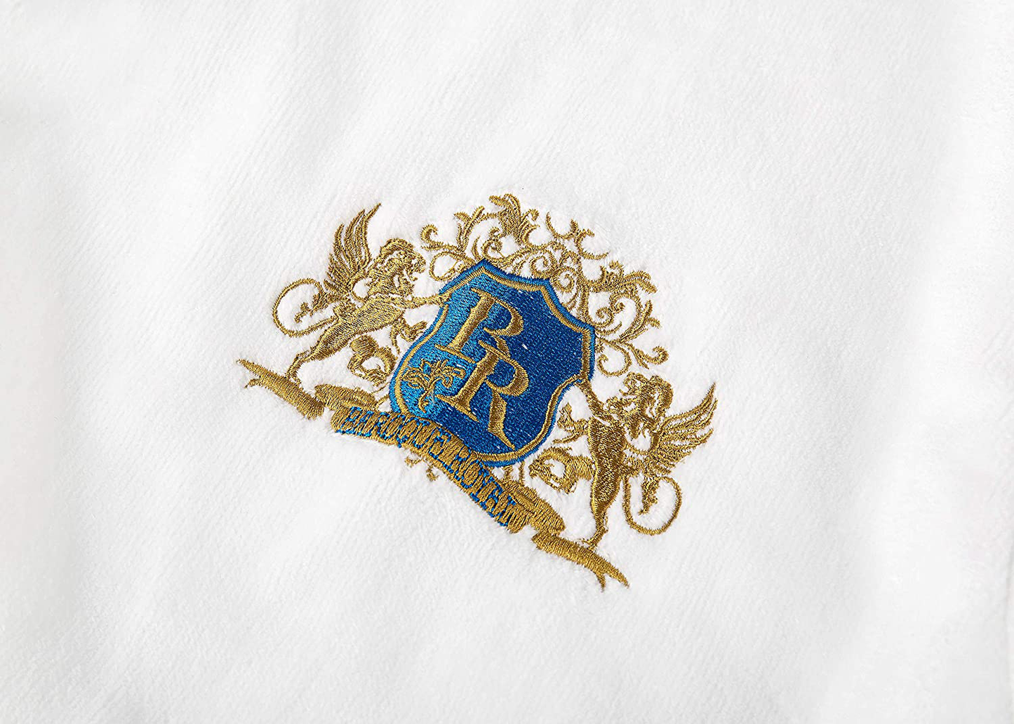 Baroque Royal Men'S 100% Egyptian Terry Shawl Collar Cotton Self Tie Waist Bathrobes with Soft & Warm Slippers Apparel & Accessories > Clothing > Sleepwear & Loungewear > Robes Kylie Max